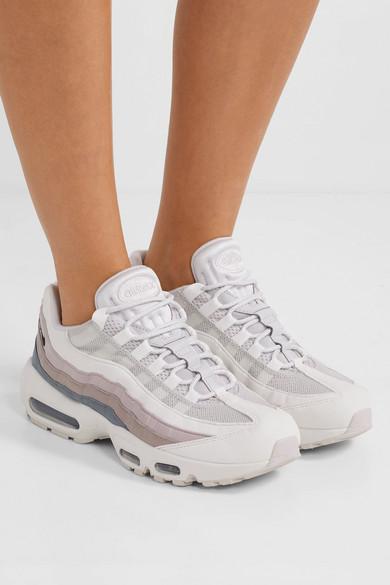 nike air max 95 suede mesh and leather sneakers
