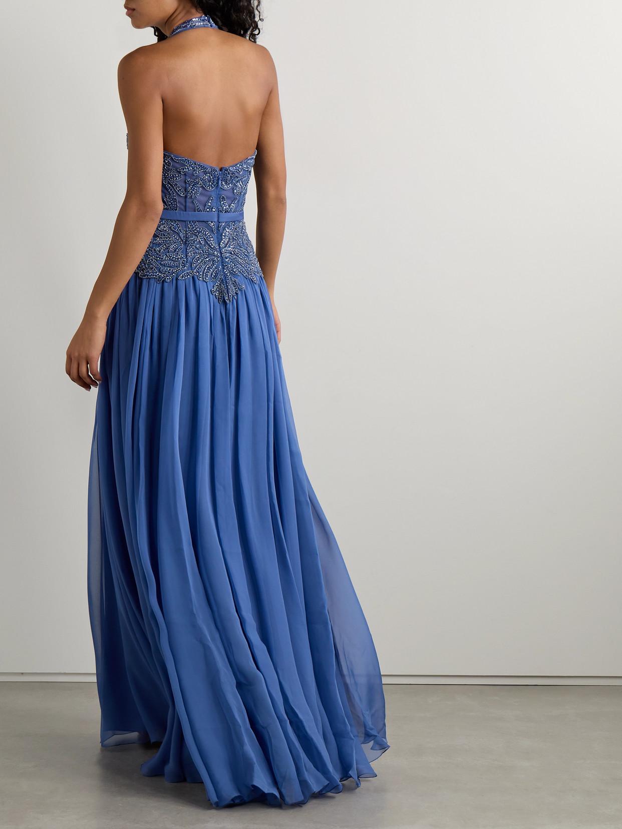 zuhair murad blue dress Zuhair Murad