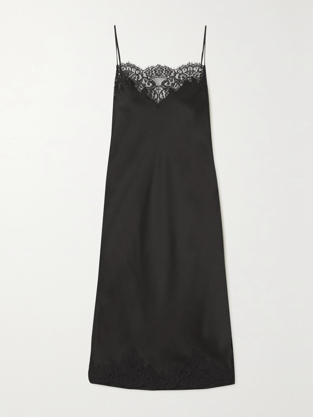 Designer Black Lace Slip Dresses for Women - Up to 71% off | Lyst