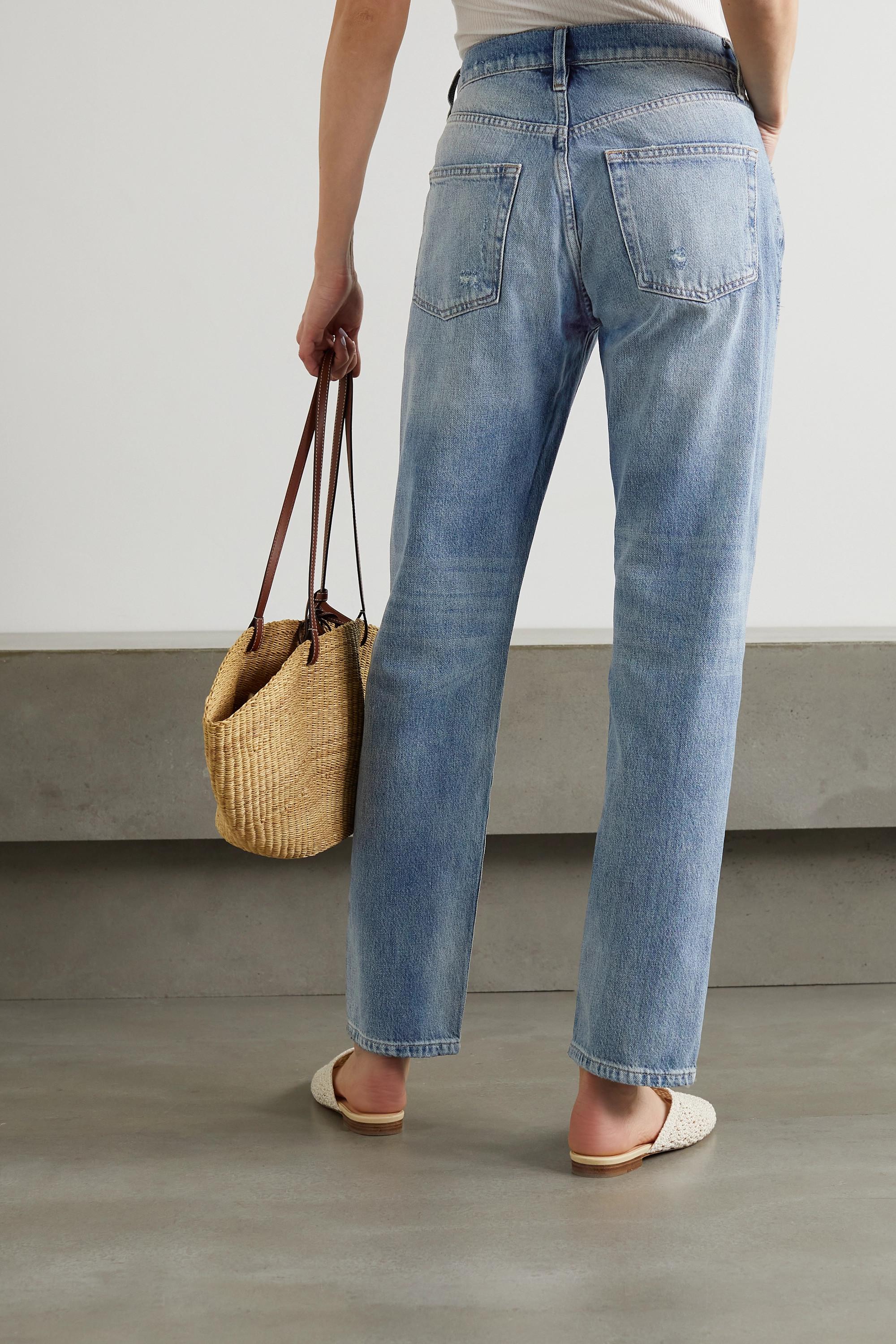 FRAME Denim Le Slouch Distressed 