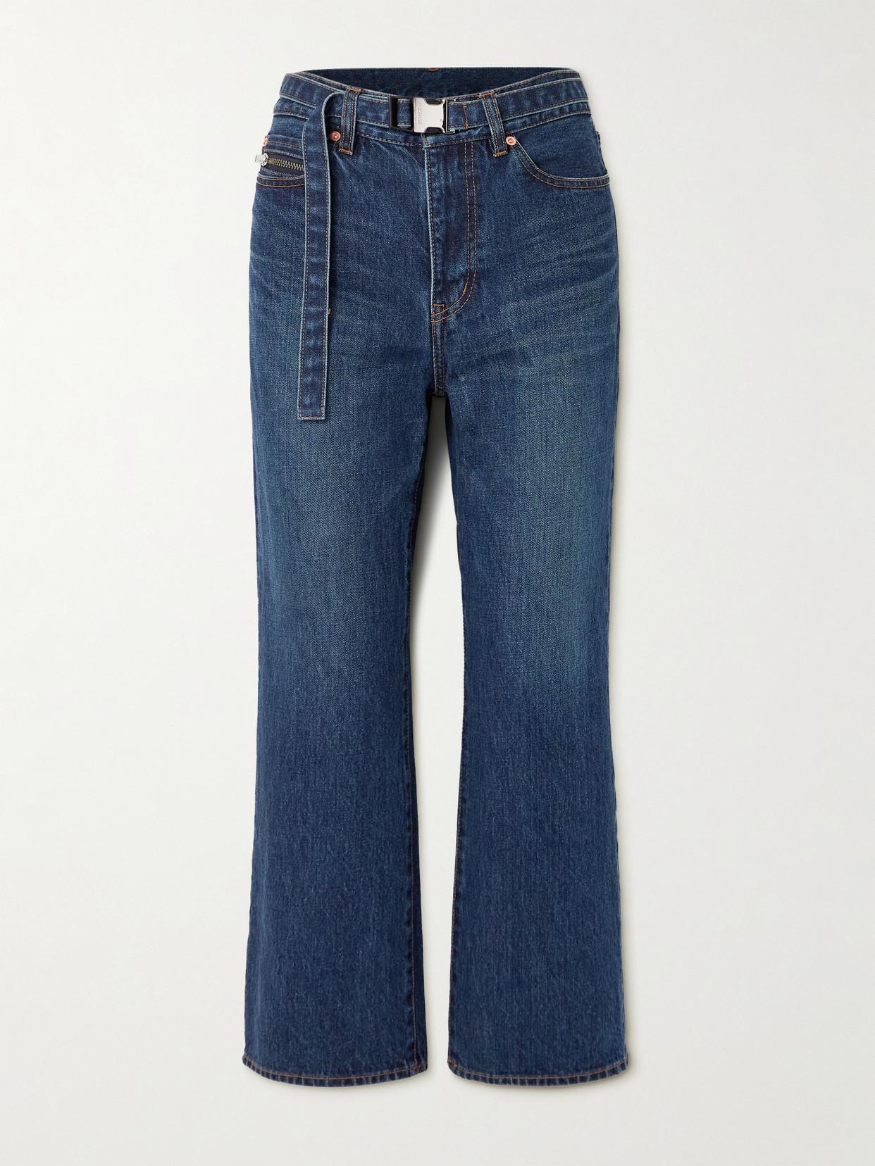 sacai-Blue-Belted-Bootcut- sacai-Blue-Belted-Bootcut-