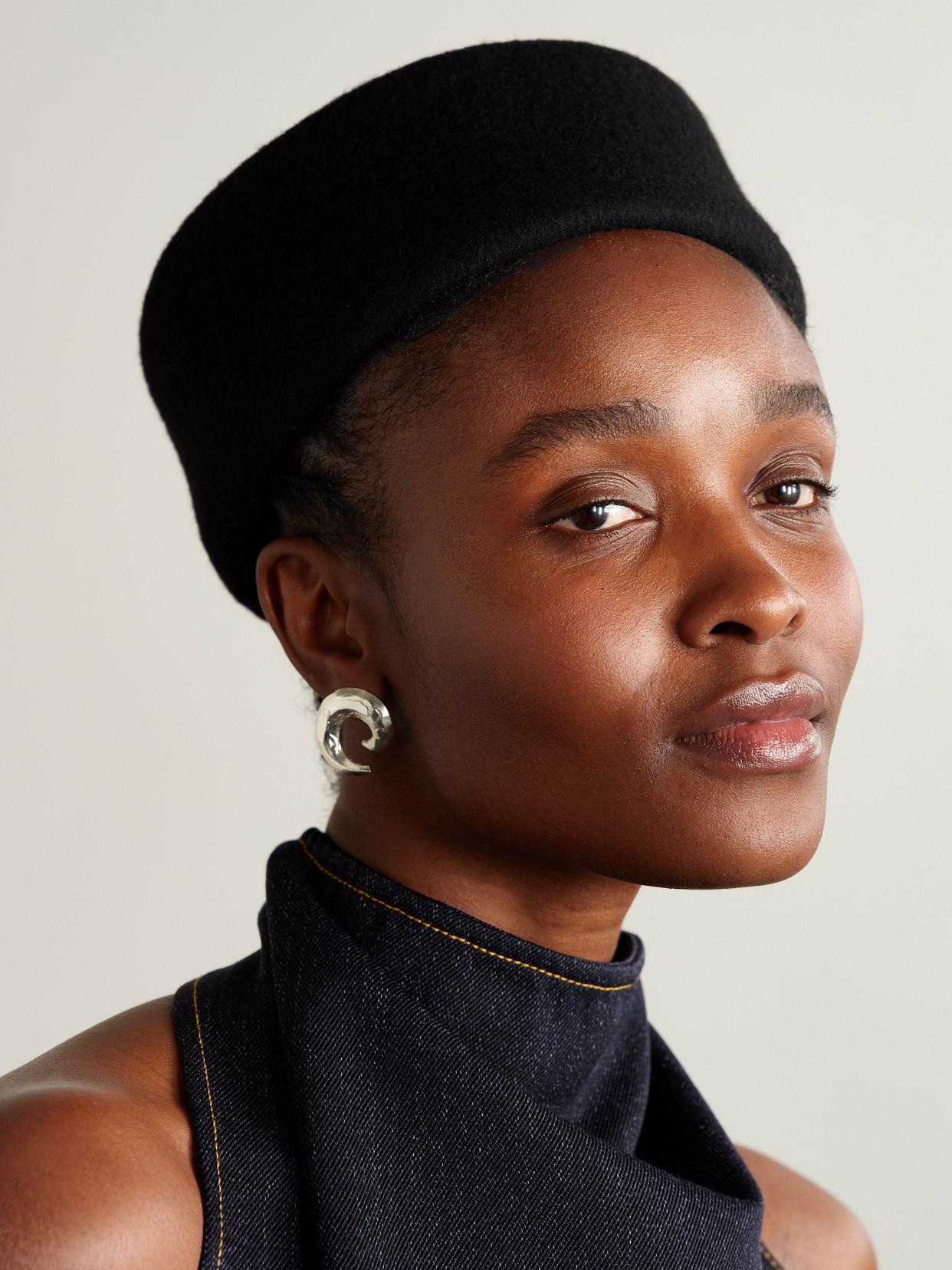 GIGI BURRIS MILLINERY Wool Velour Finish Felt Hat GIGI BURRIS Sharina wool-felt cap | NET-A-PORTER main image 3