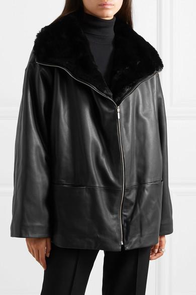 Totême Annecy Oversized Leather Jacket 