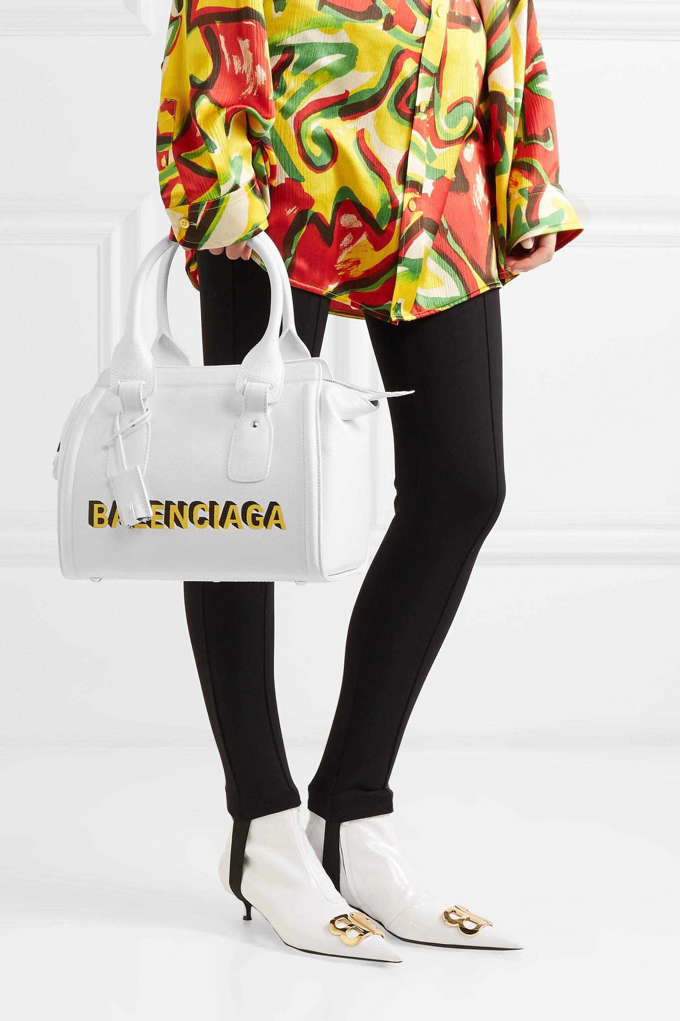BALENCIAGA MONDAY BOWLING S ロゴ プリント バッグ