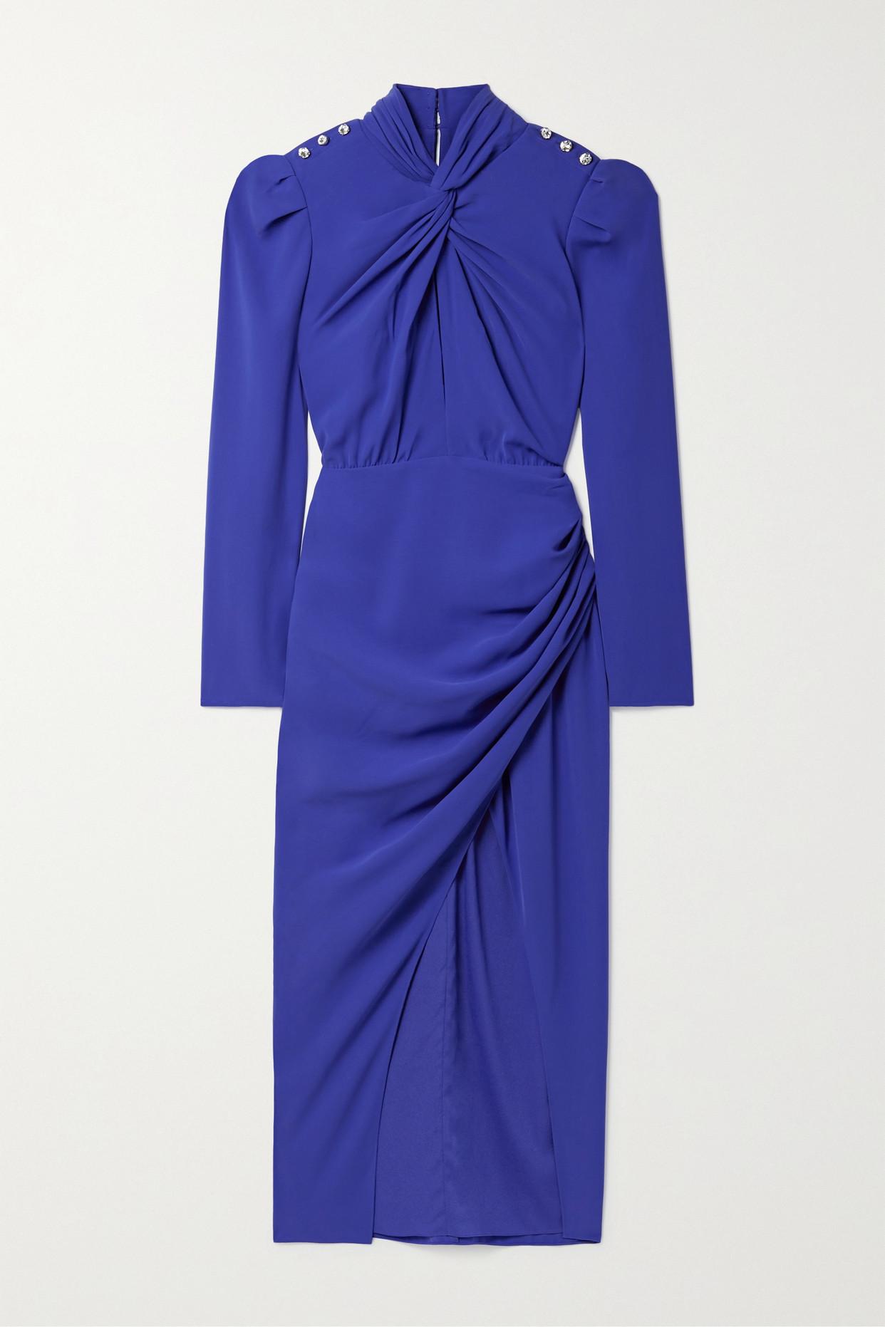 SALE／56%OFF】【SALE／56%OFF】XSCAPE Women's Crepe Ruffle Back Short Sleeve Gown  Purple Size 14 レディース ドレス