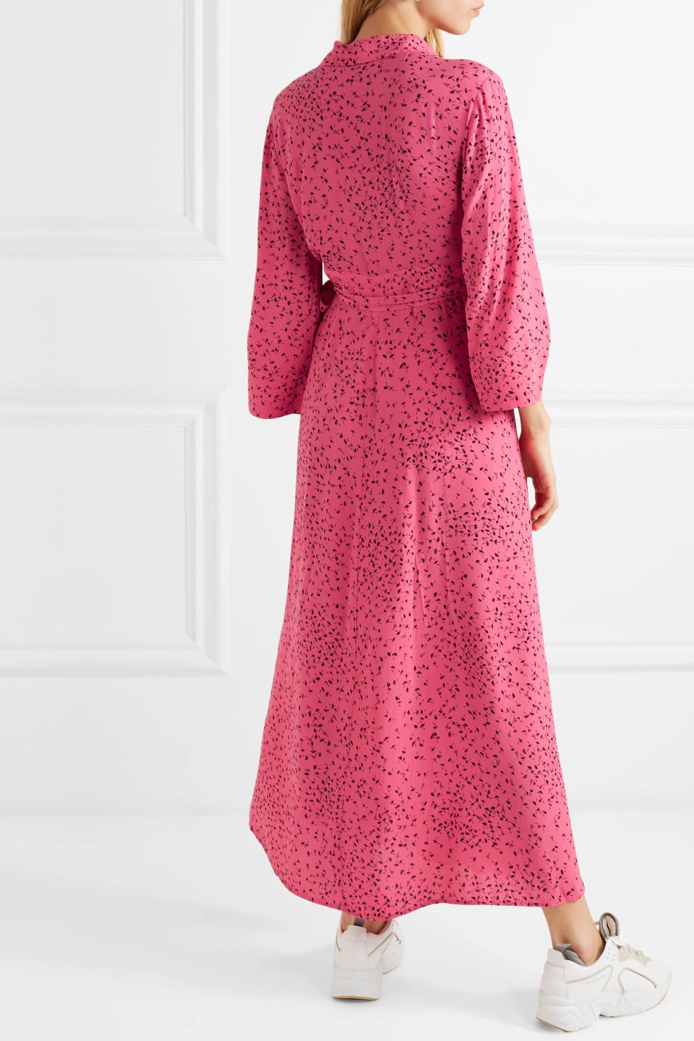 barra crepe wrap dress