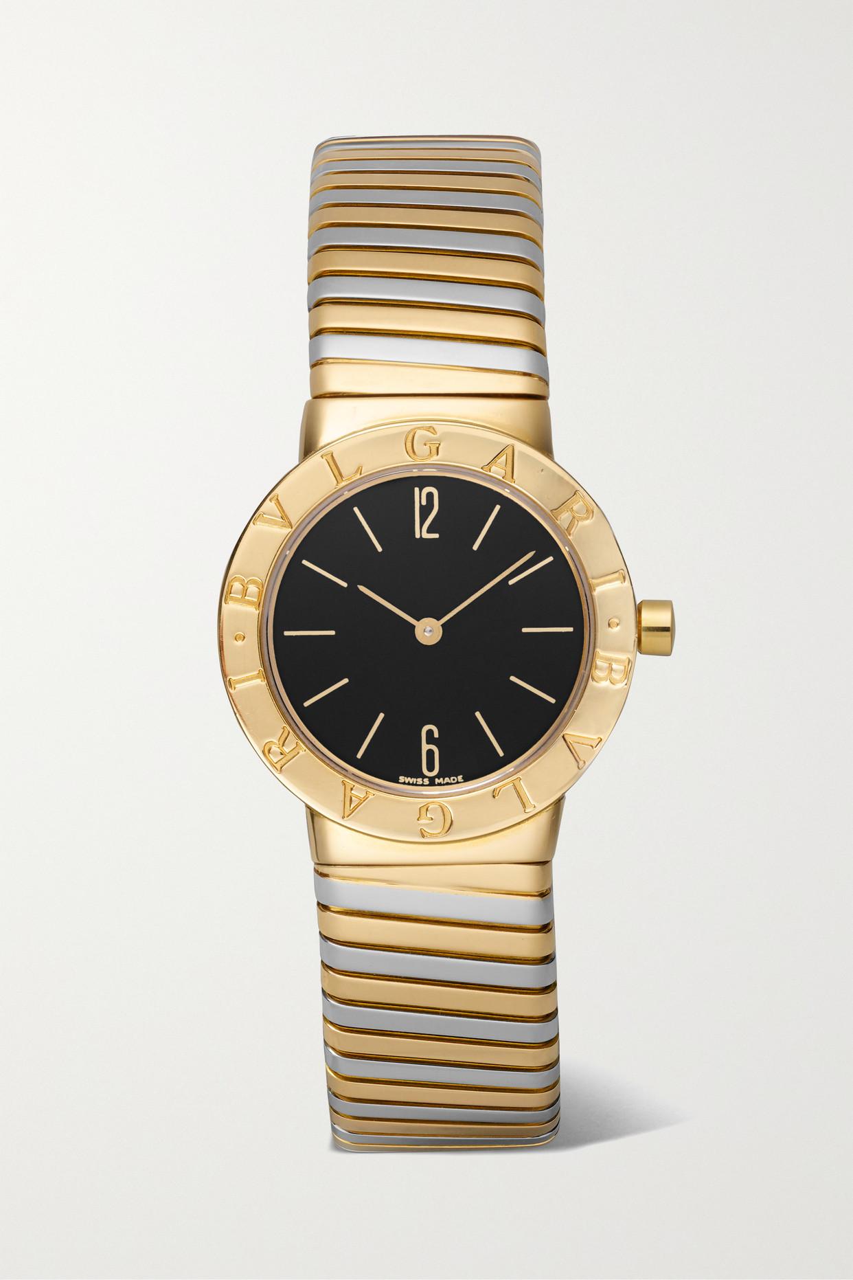 Stephanie Windsor Bvlgari Tubogas Vintage 1990s 30mm Large 18