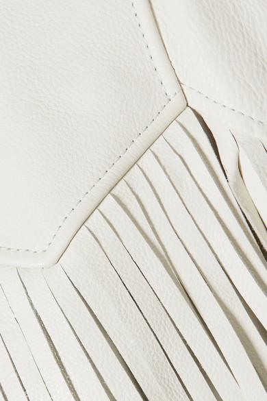 ganni white fringe jacket