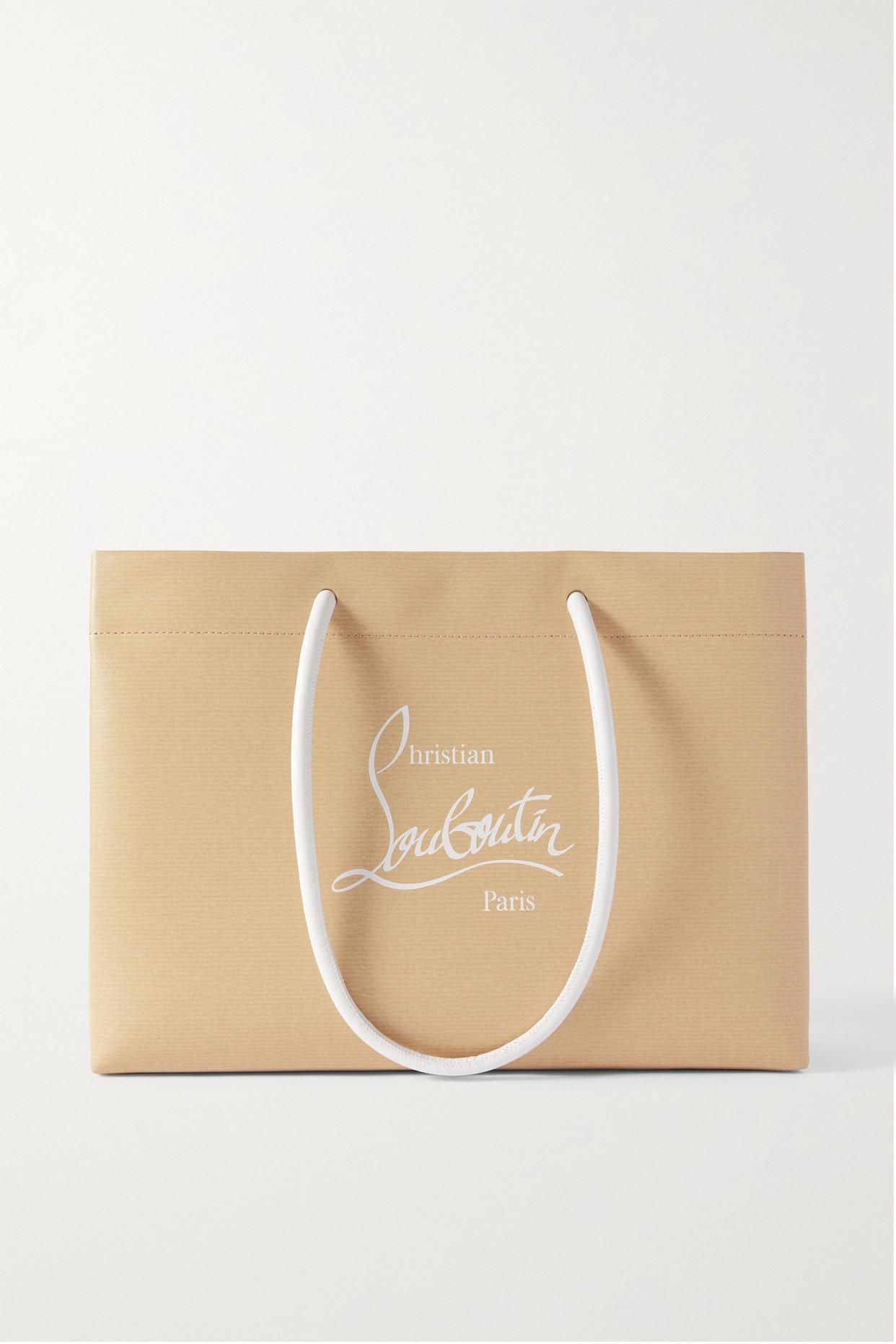Christian Louboutin Kraftilou Small Printed Leather Tote in