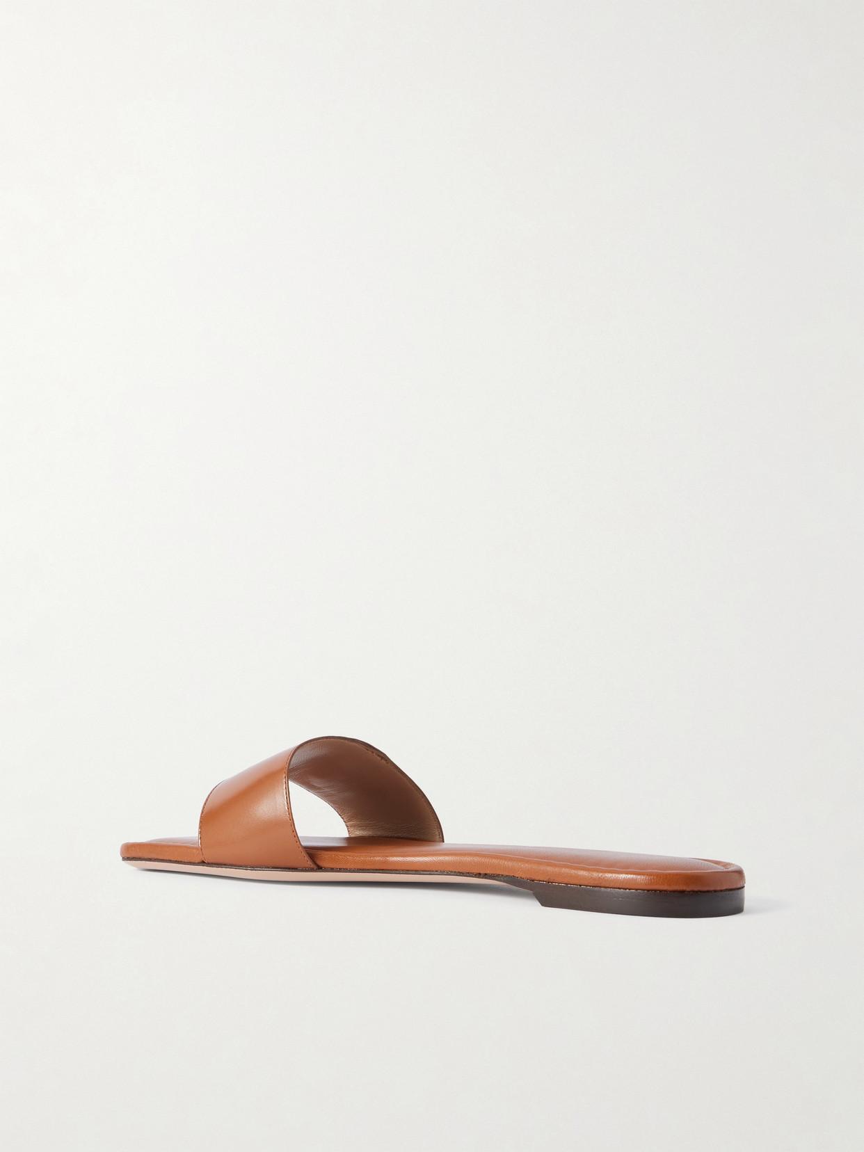 サンダル・ミュール TOM FORD FW24 SANDALS FLAT (W3217 LSP014R1G005) SHINY LEATHER PADLOCK POINTY NAKED SANDAL | Tom Ford Fashion