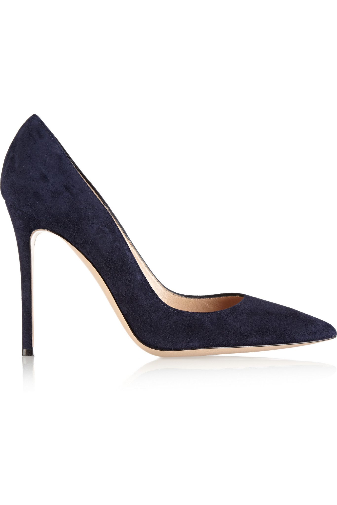 Gianvito rossi 100 Suede Pumps in Blue | Lyst