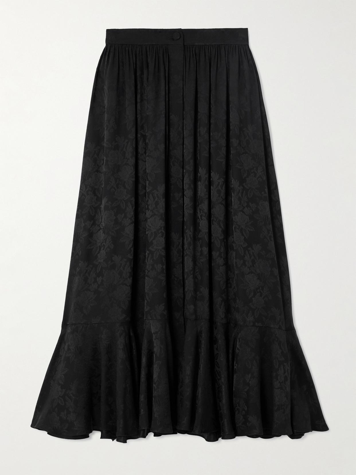 スカート Chloe Silk Jacquard Midi Skirt Chloé Gathered Midi Skirt In Silk Jacquard | Chloé QA