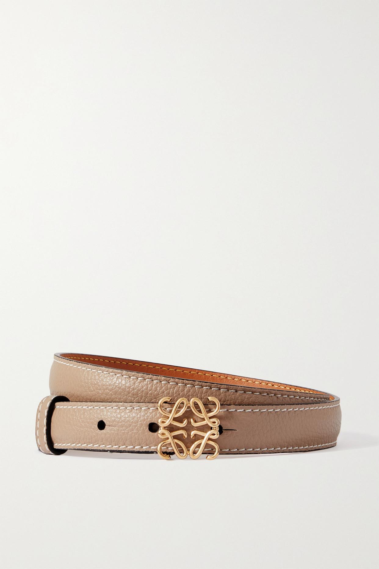 Loewe Anagram Textured-leather Belt | Lyst