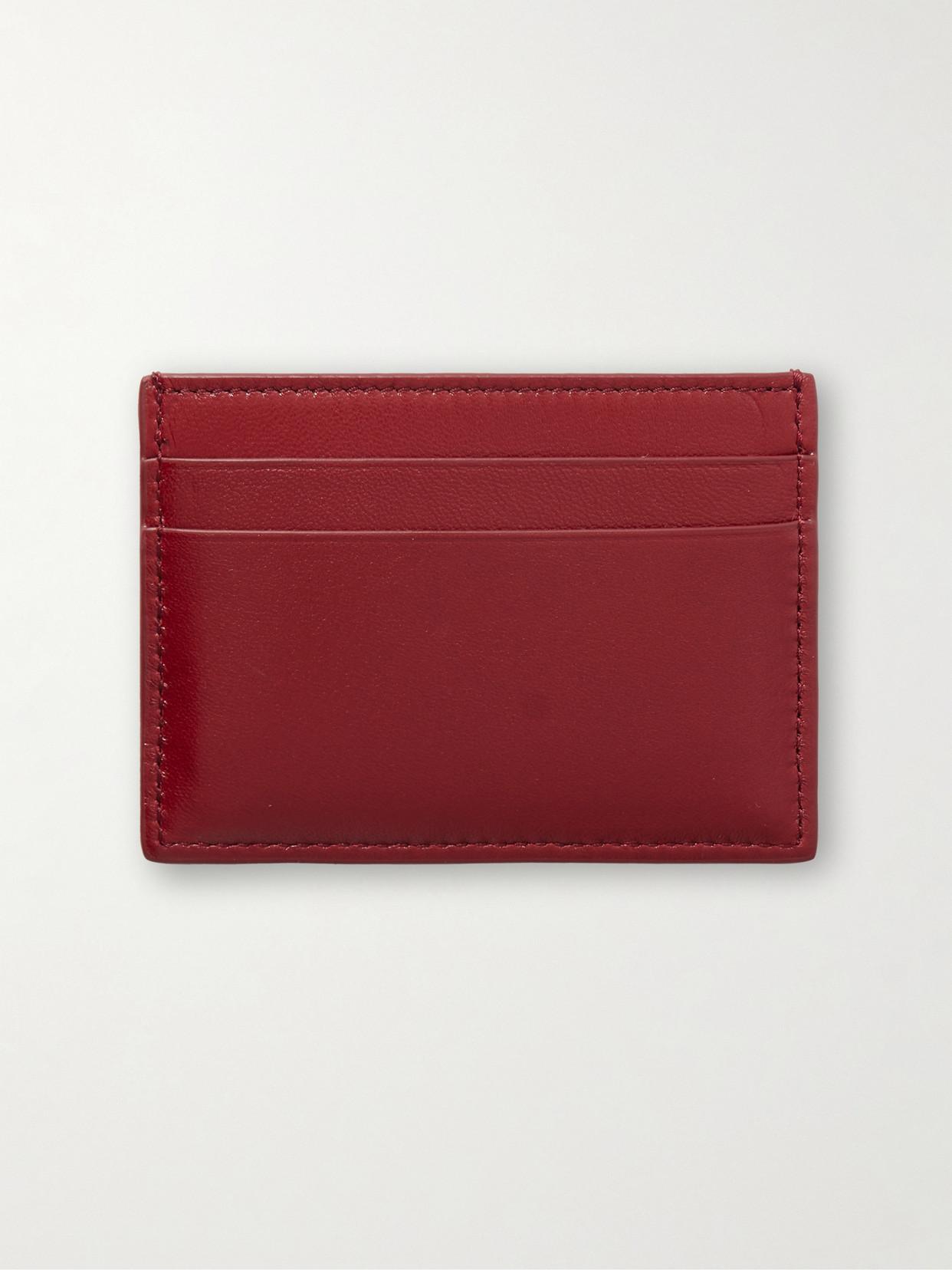 カードケース・名刺入れ LOEWE ANAGRAM PUFFER RED CARD HOLDER Loewe Anagram Puffer Card Holder in Red | Lyst