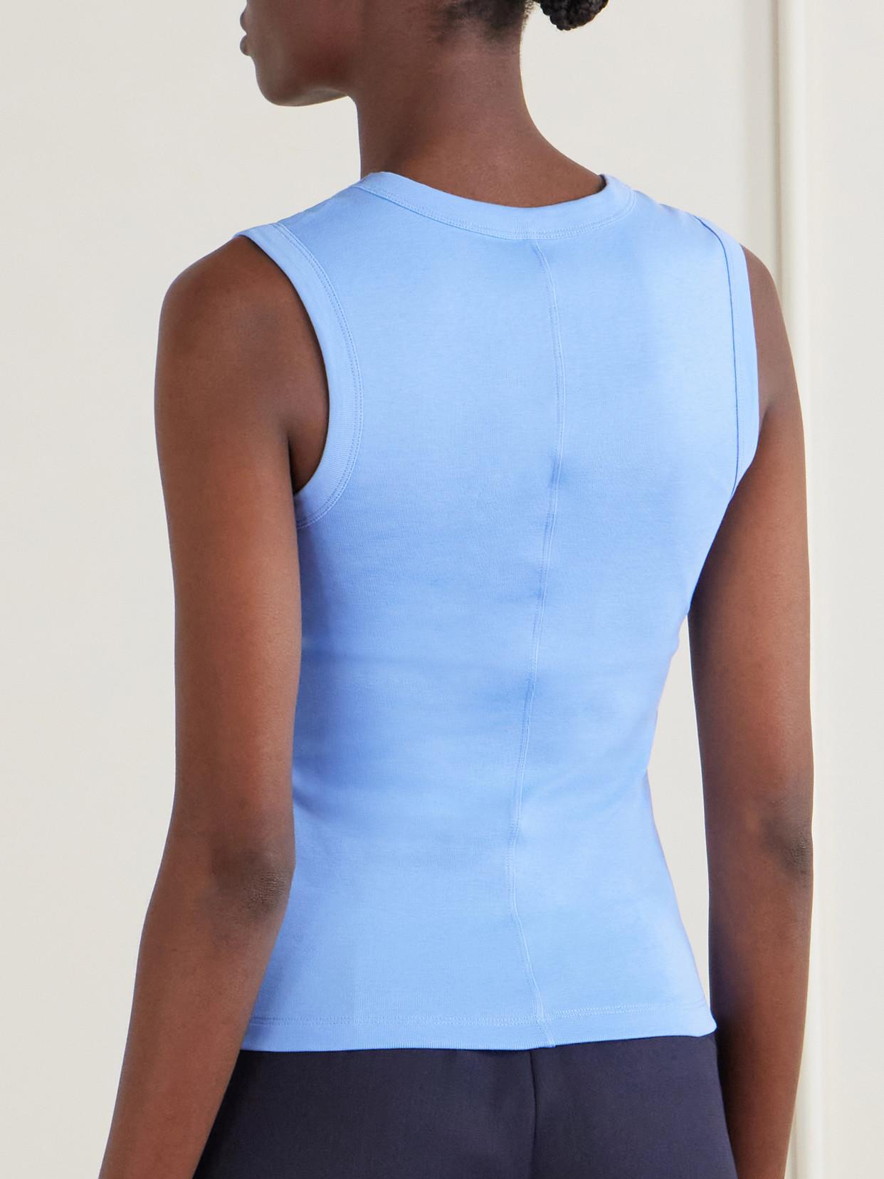 Flore Flore Dewi Organic Cotton Jersey Tank in Blue | Lyst