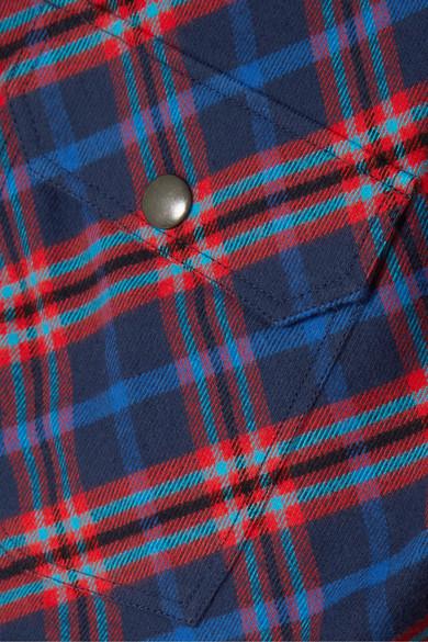 Balenciaga Swing Canadian-checked Cotton-flannel Shirt in