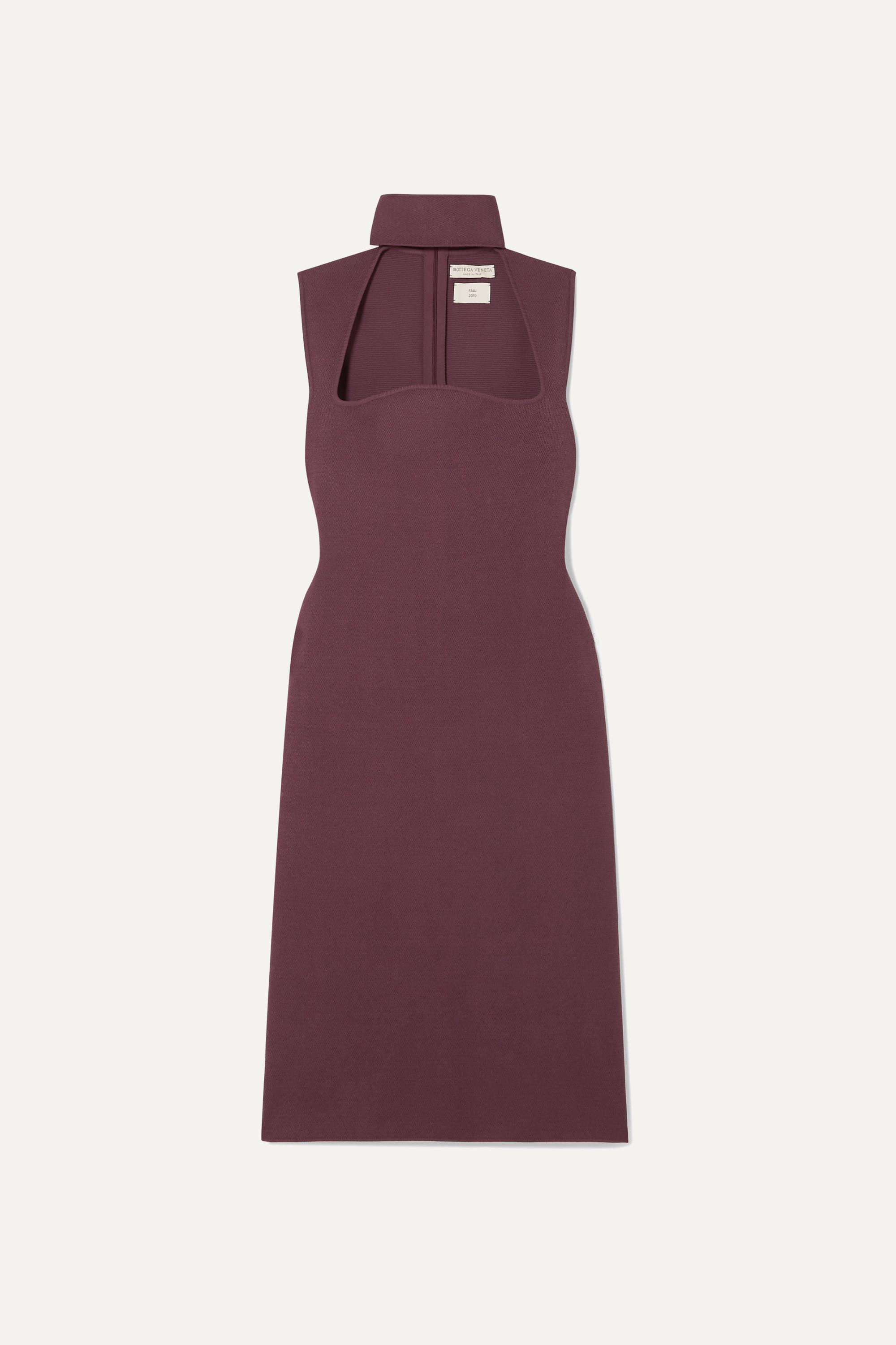 Bottega Veneta Cut-out Dress in Burgundy (Purple) - Save 8% | Lyst