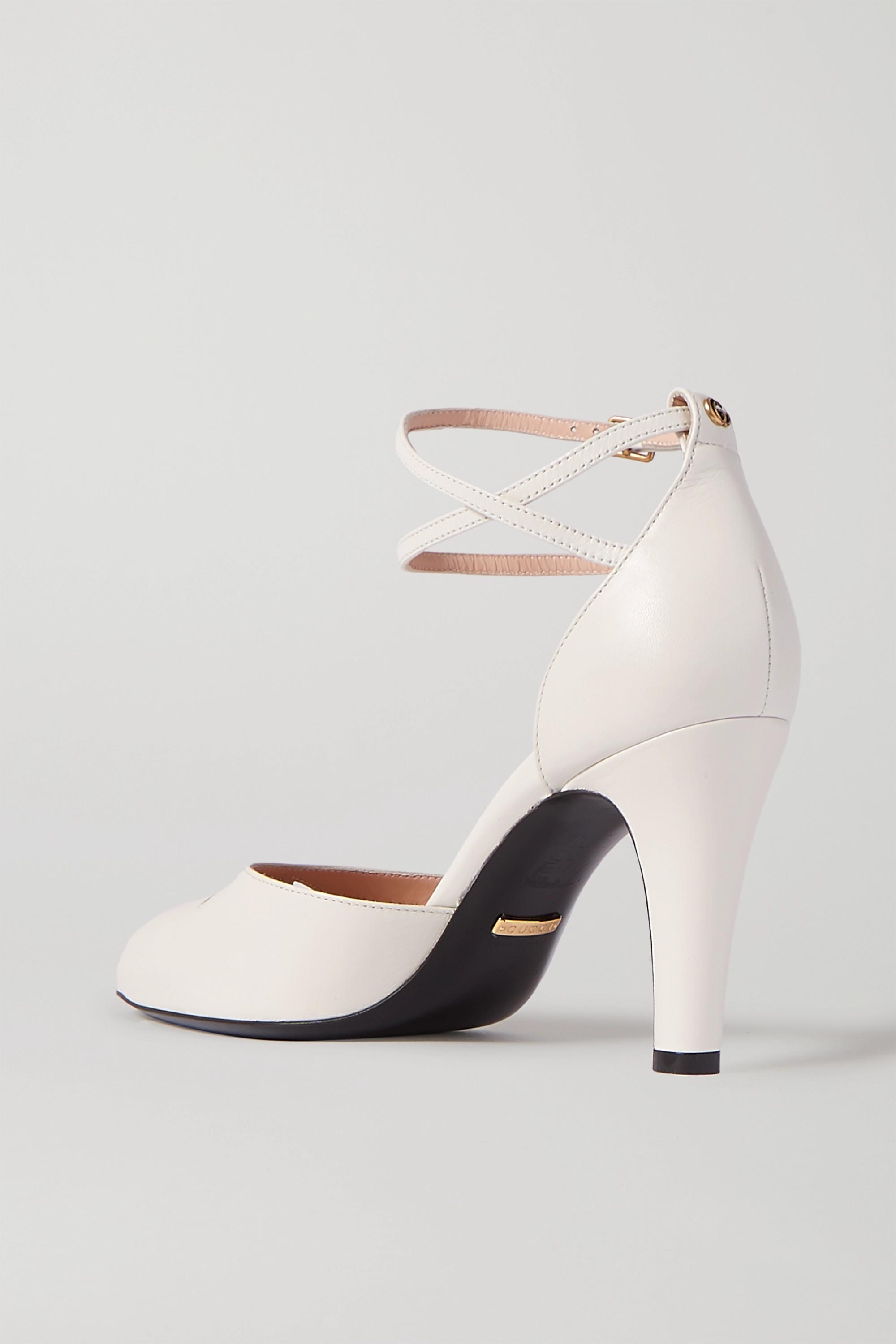 Gucci Indya Cutout Leather Pumps in 