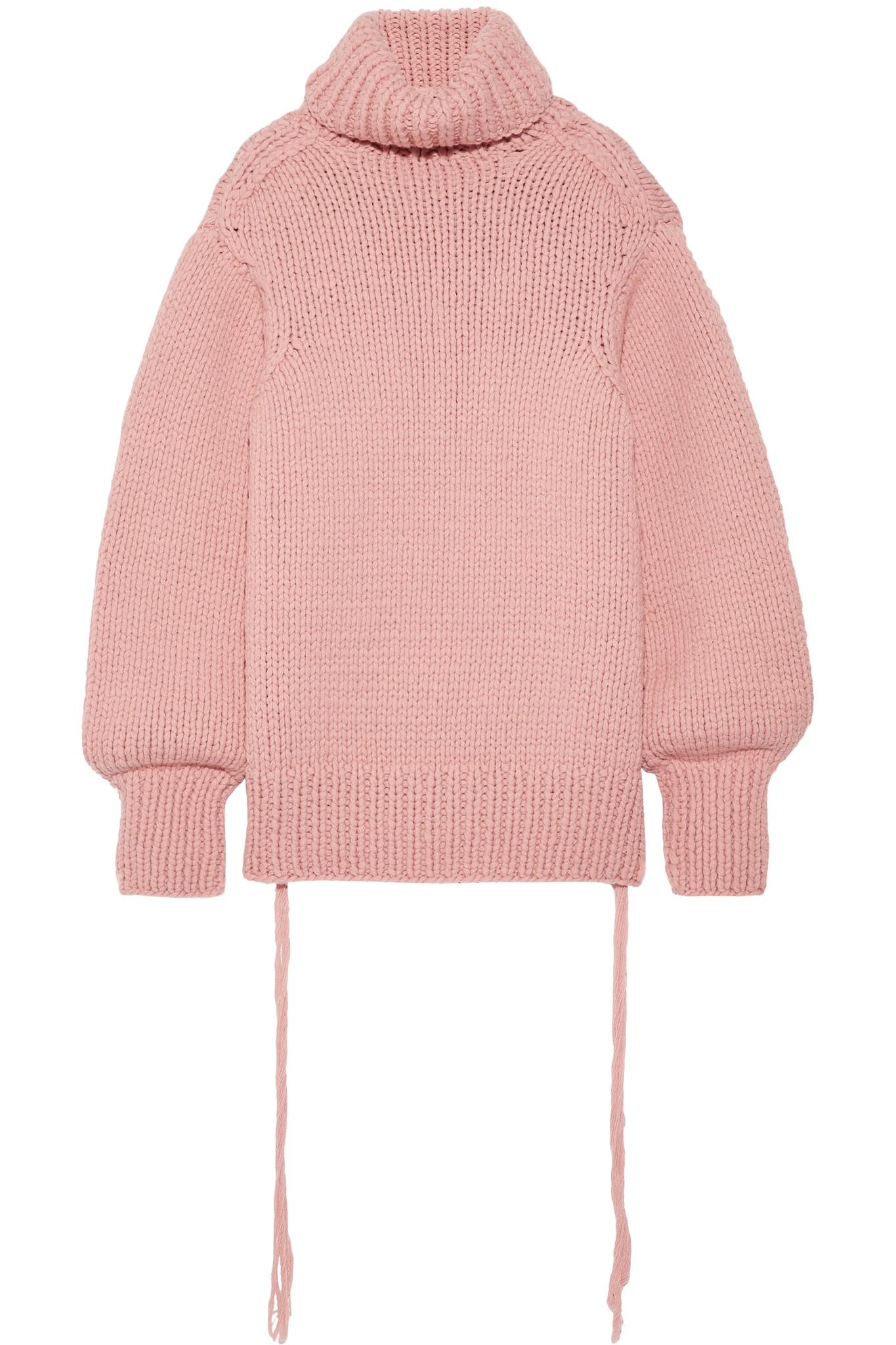 joseph oversized wool turtleneck sweater