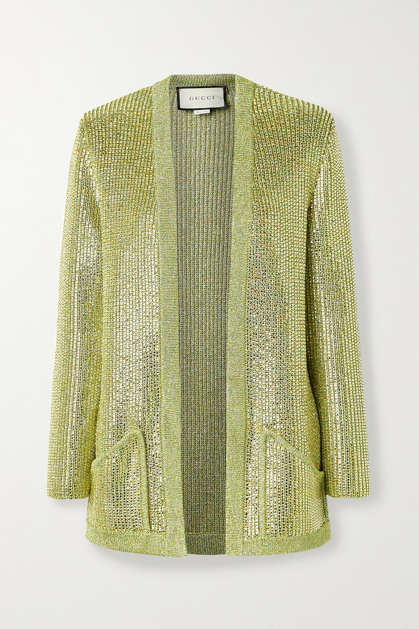 gucci crystal cardigan