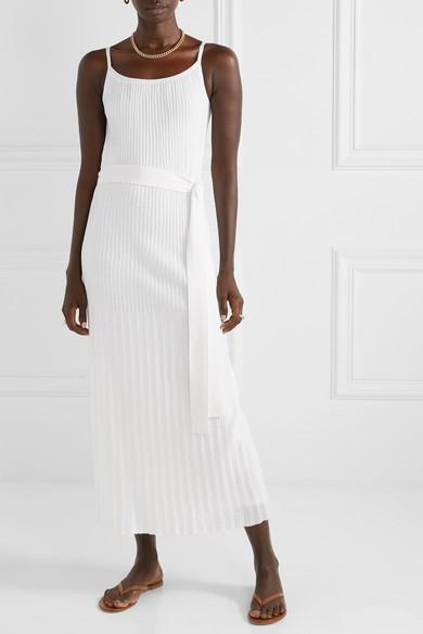Theory Belted Pleated Stretch Cotton 