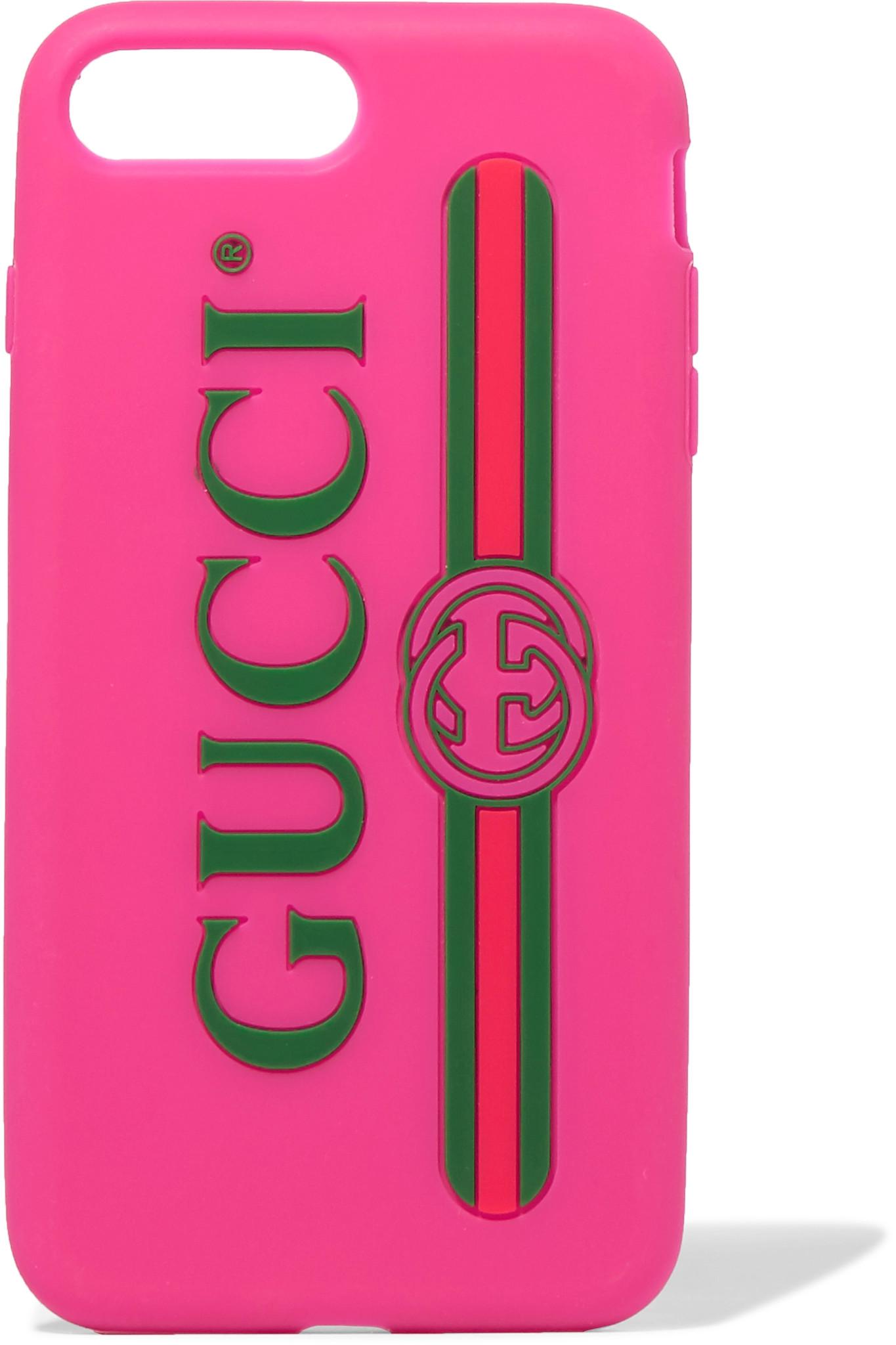 Gucci Logo Iphone 7 Case in Pink - Lyst
