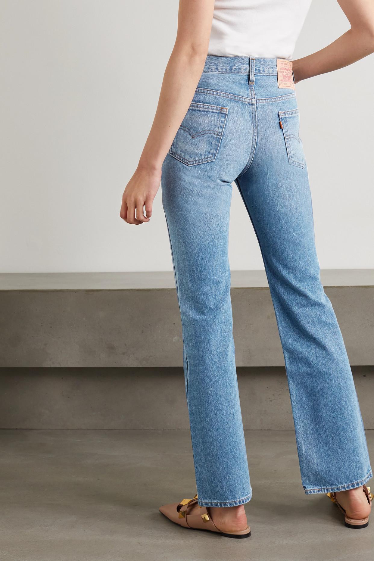 Valentino + Levi's Re-edition 517 High-rise Bootcut Jeans in Blue | Lyst UK