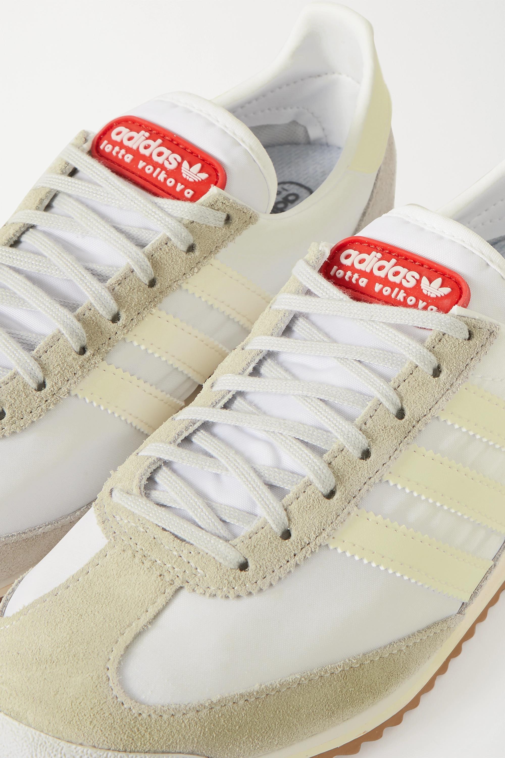 Arbejdsgiver Afslut Forbløffe adidas Originals Lotta Volkova Sl 72 Shell, Leather And Suede Sneakers in  White | Lyst UK
