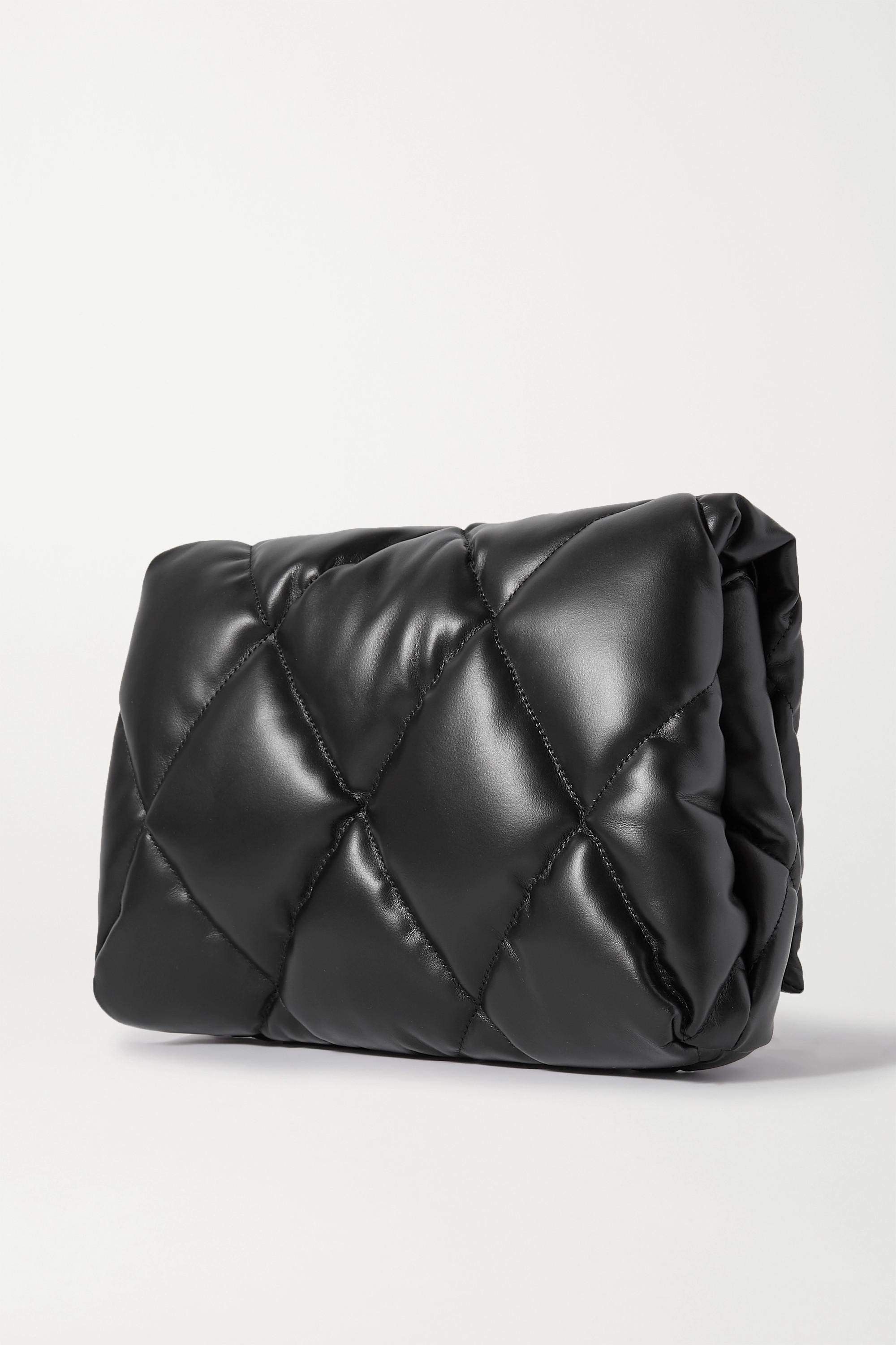 det er nytteløst ordningen podning Balenciaga Touch Puffy Embellished Quilted Leather Clutch in Black | Lyst