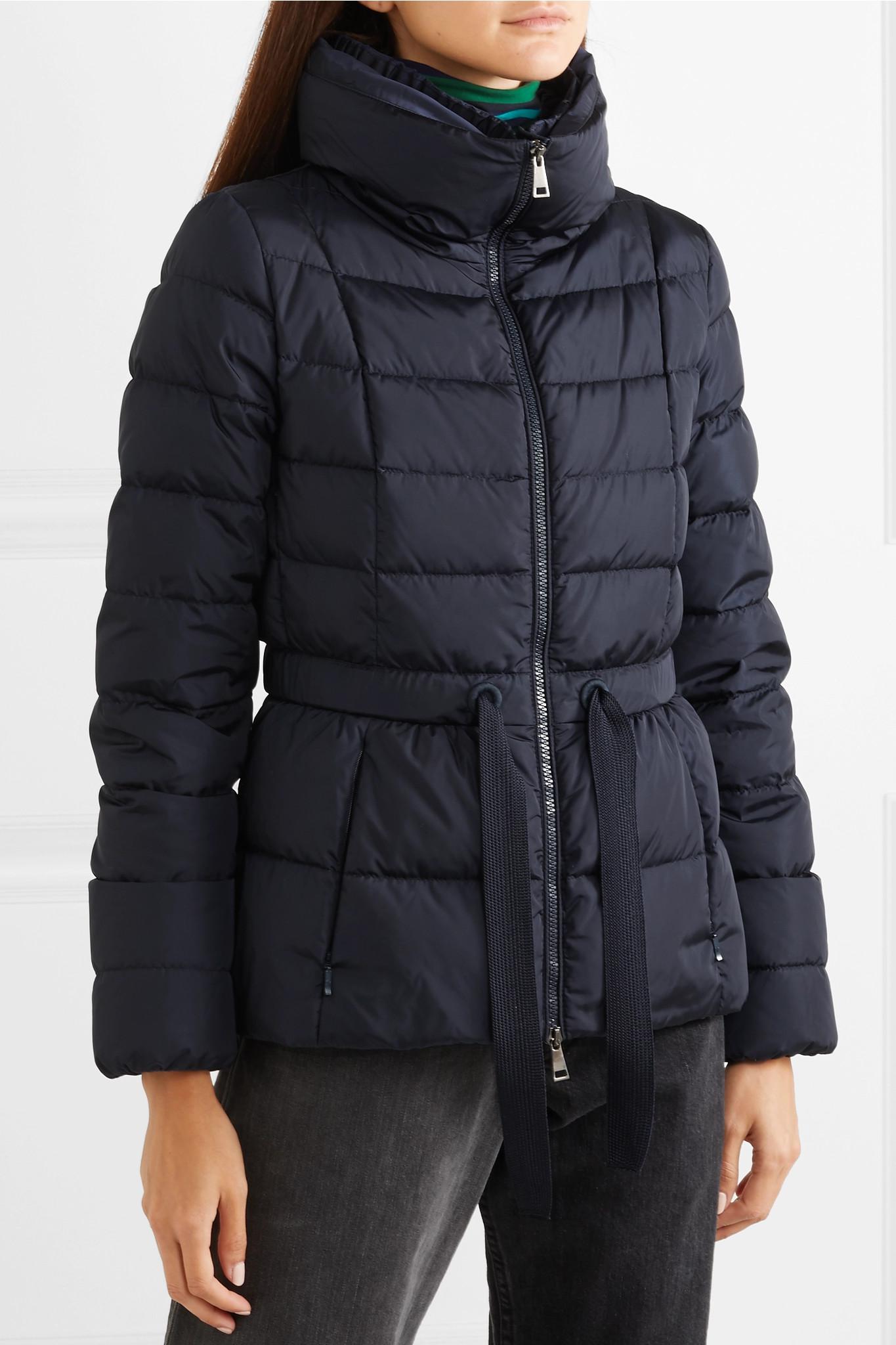 moncler wool and quilted shell down jacket