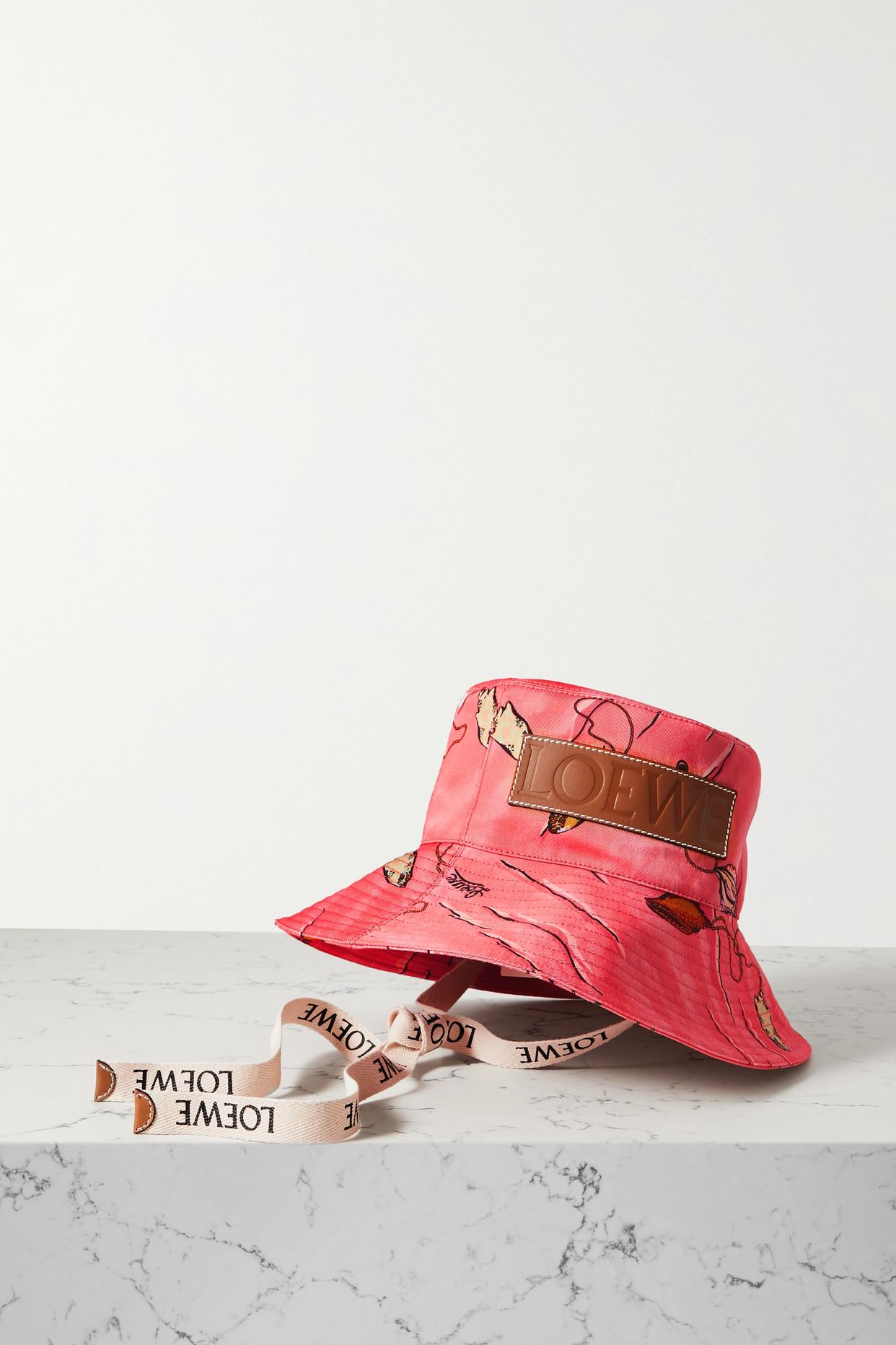 Loewe Paula's Ibiza Printed Canvas Bucket Hat in Pink | Lyst