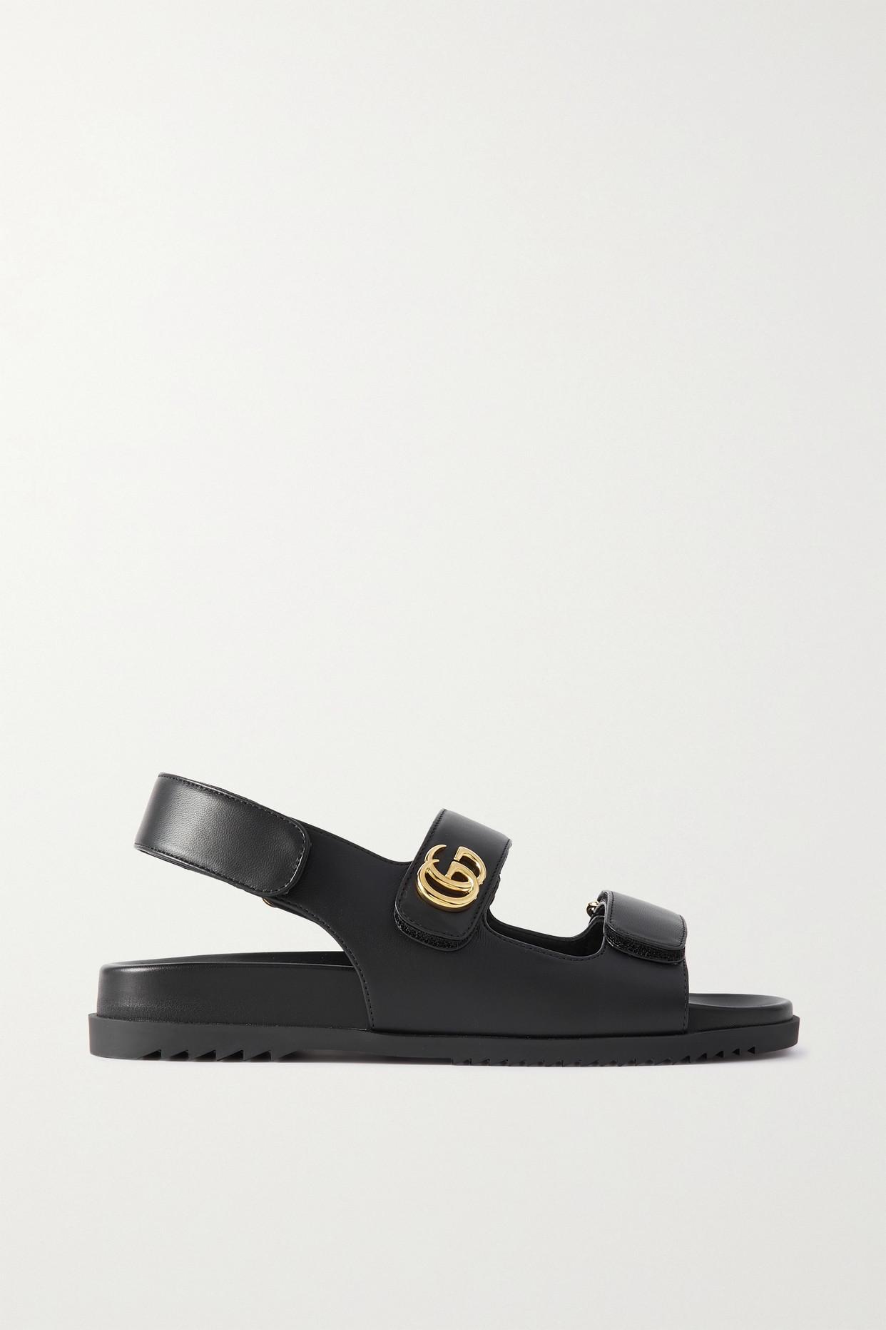 Gucci embellished hotsell leather sandals