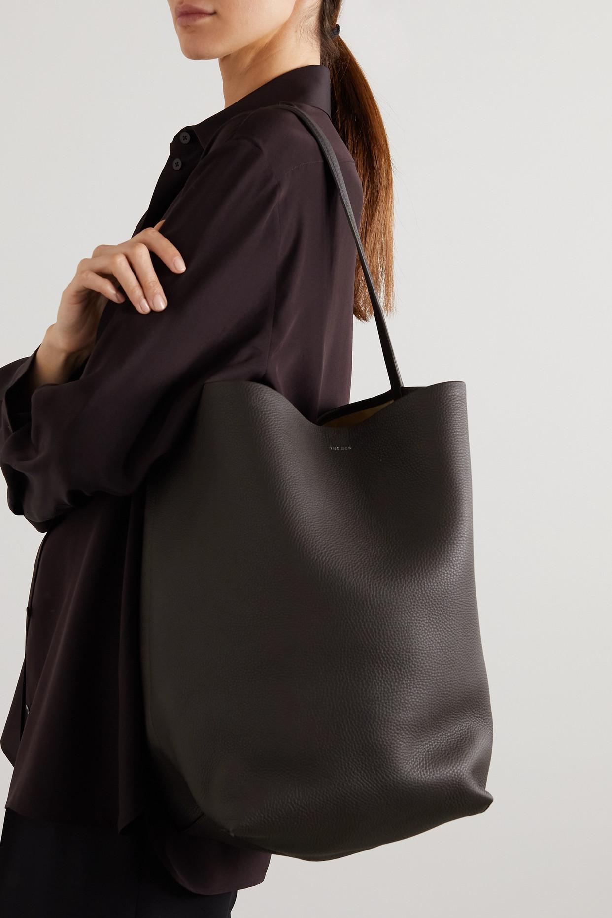 The Row N/s Park Textured-leather Tote in Brown Lyst Canada
