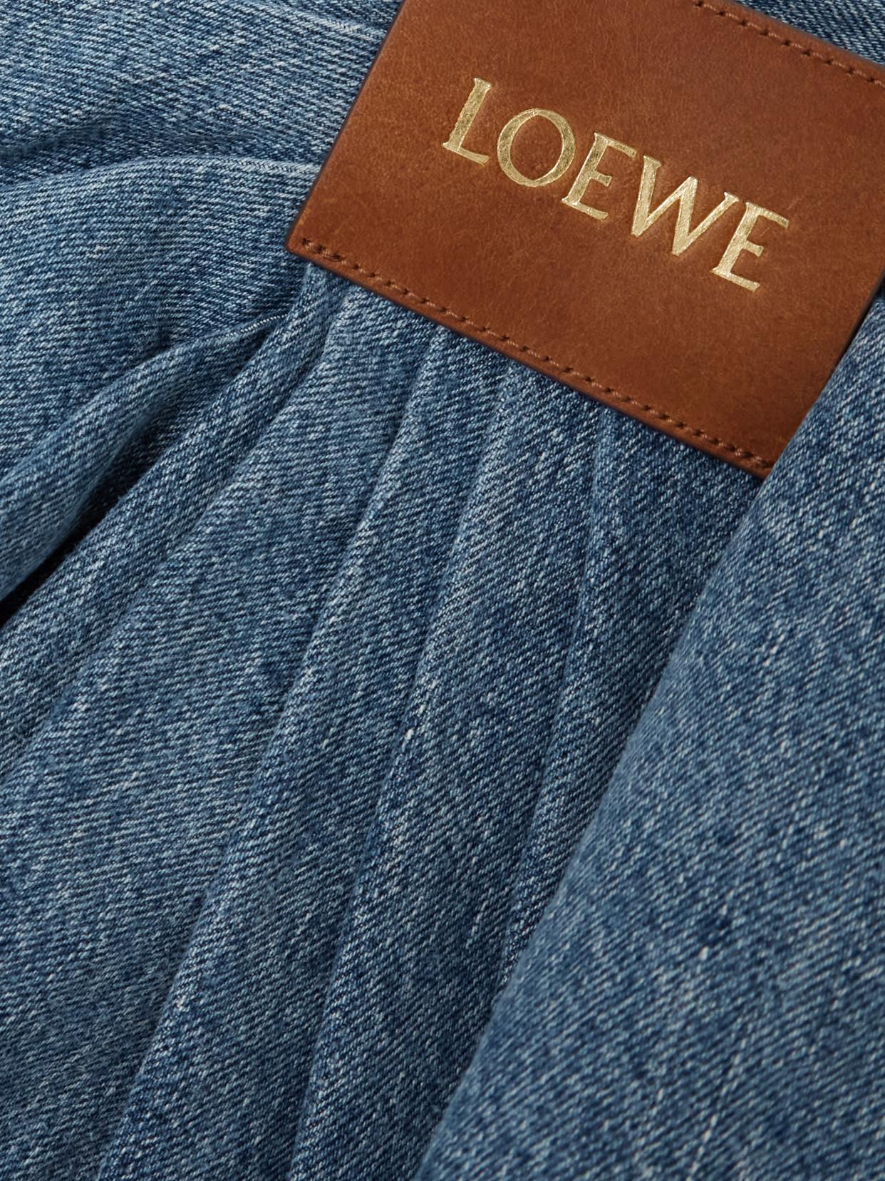 LOEWE Draped denim miniskirt ドレープデニムスカート Loewe Draped skirt in denim | REVERSIBLE