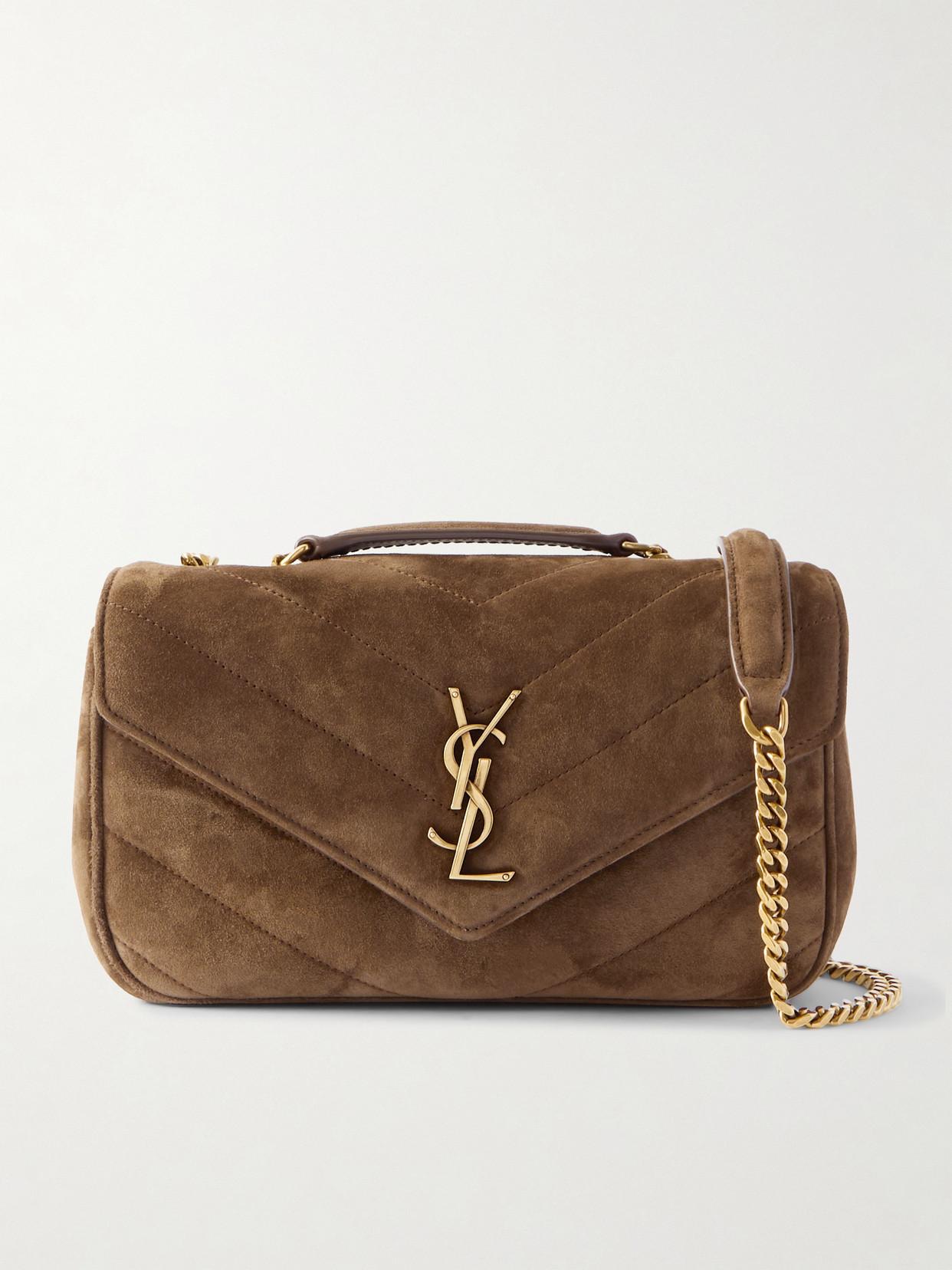Gold Ysl Laurent Tasche Clutch Tasche Saint Laurent Tasche Gross