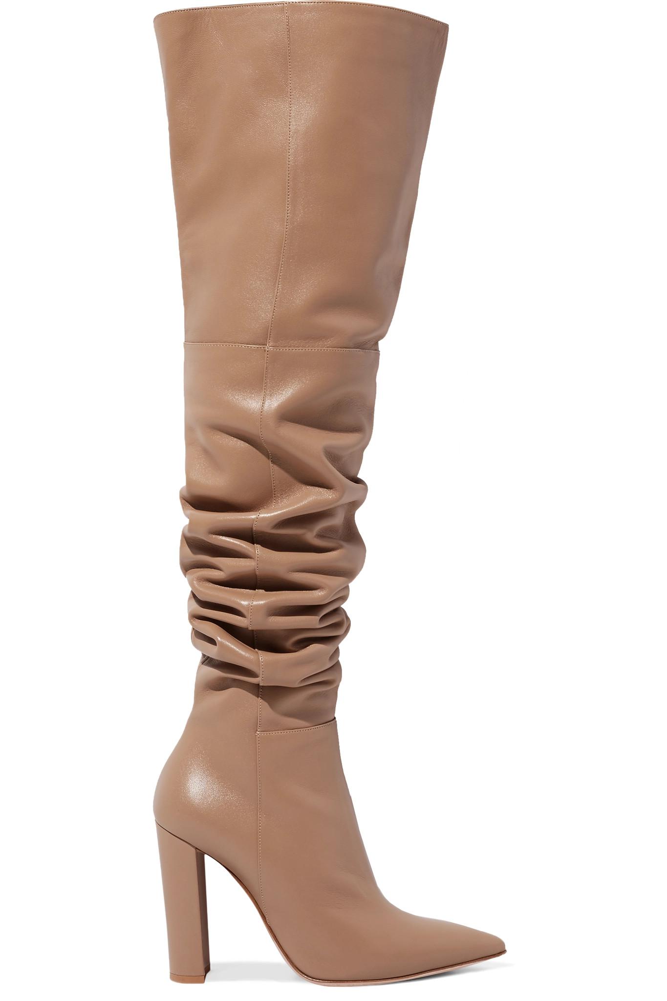 Gianvito Rossi 100 Leather Over-the-knee Boots - Lyst