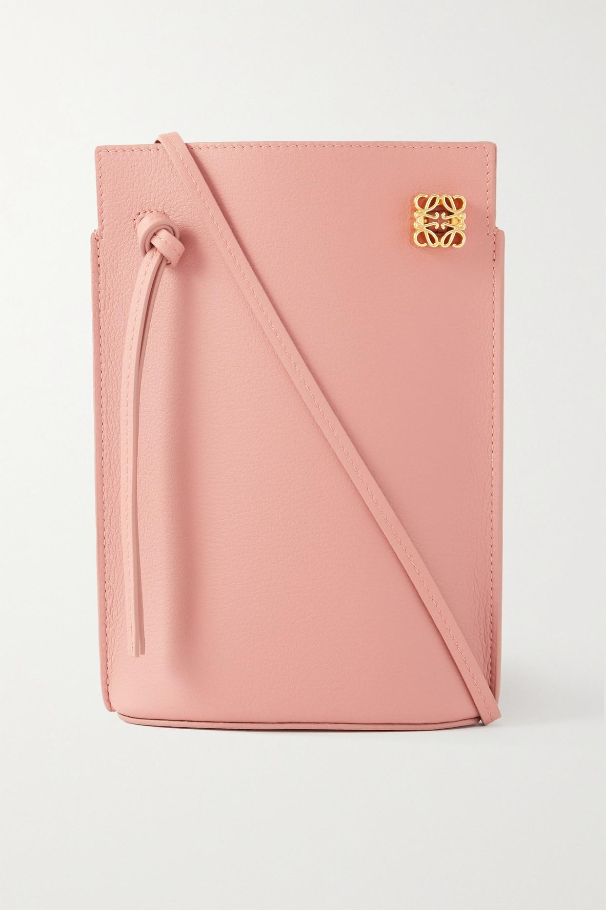Loewe Dice Pocket Embellished Leather Shoulder Bag in Pink Lyst