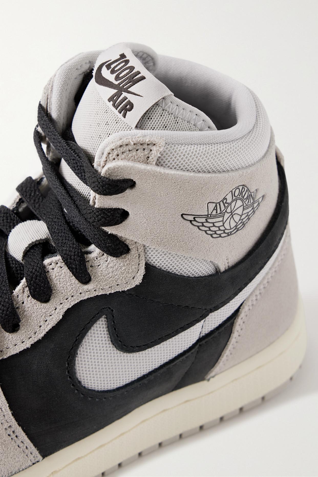 Nike Air Jordan 1 Zoom Cmft 2 Mesh-trimmed Suede Sneakers in White | Lyst