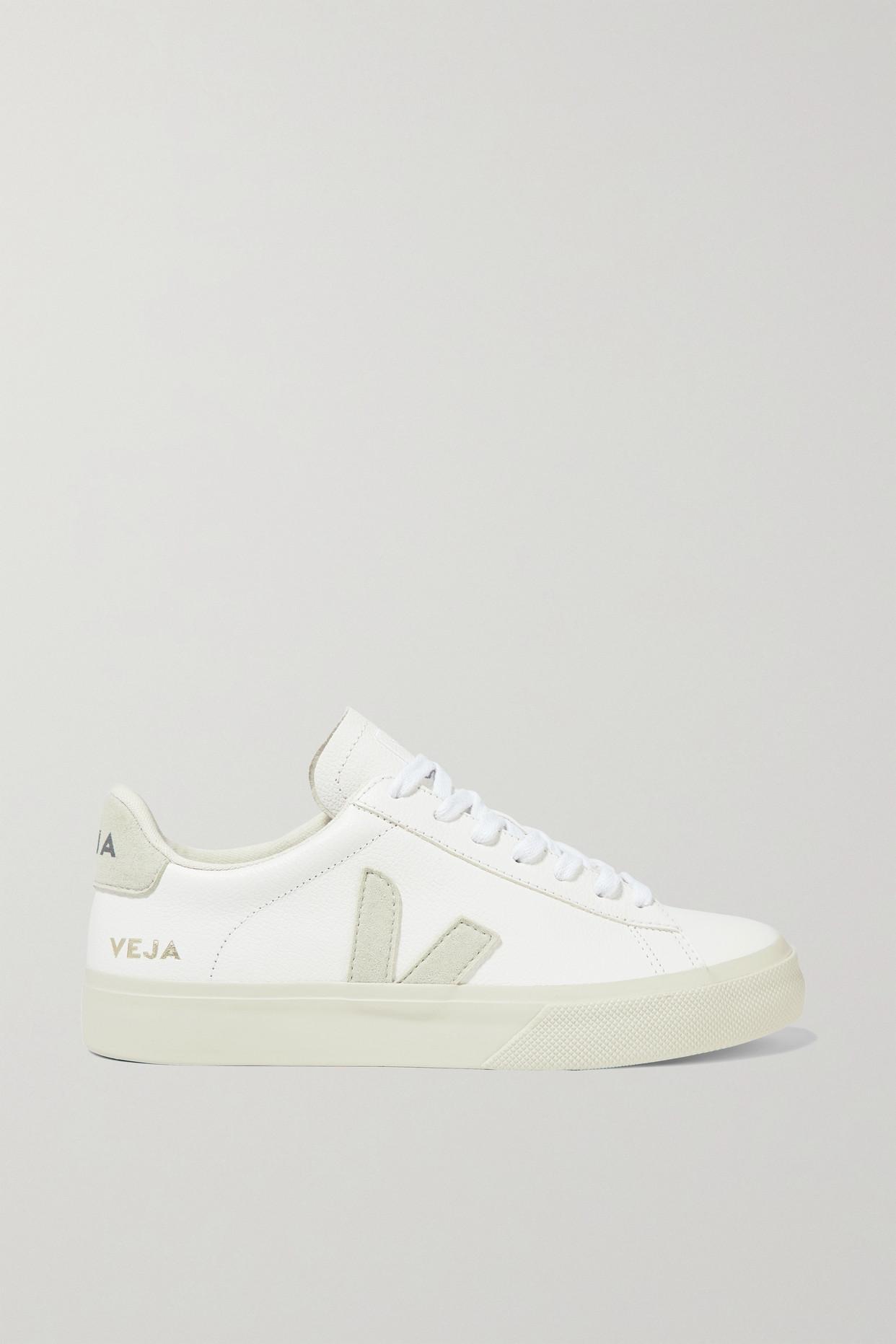 Veja + Net Sustain Campo Leather And Suede Sneakers in White | Lyst