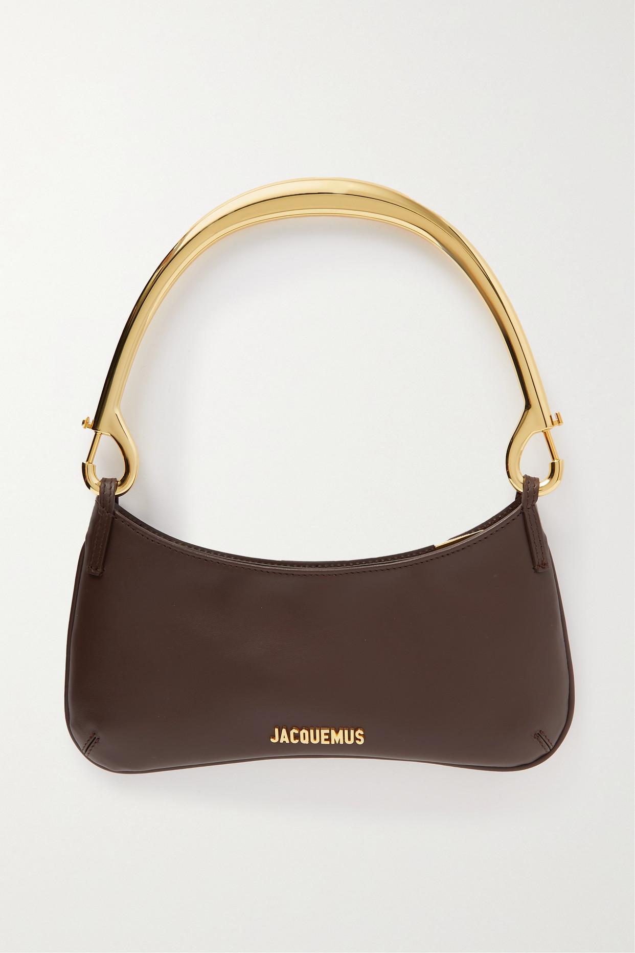 Jacquemus Le Bisou Mousqueton Leather Shoulder Bag in Brown | Lyst