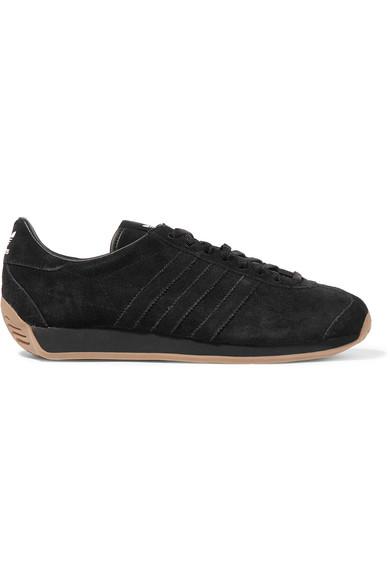 Khaite + Adidas Originals Suede Sneakers in Black | Lyst