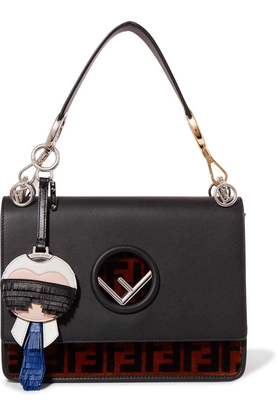 Fendi Karlito Fringed Leather Bag Charm in Blue - Lyst