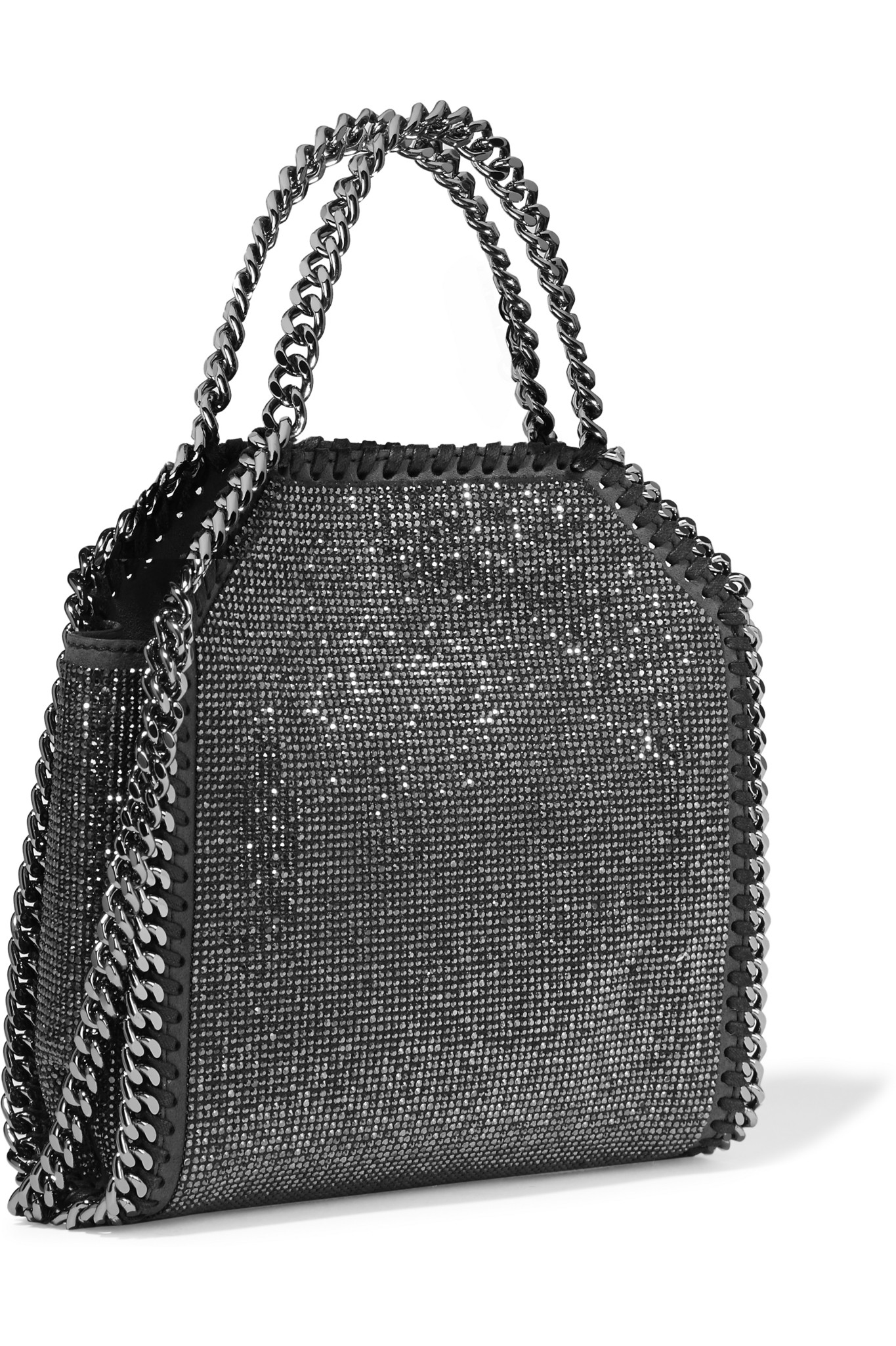 Stella McCartney The Falabella Tiny Embellished Faux Suede Shoulder Bag ...