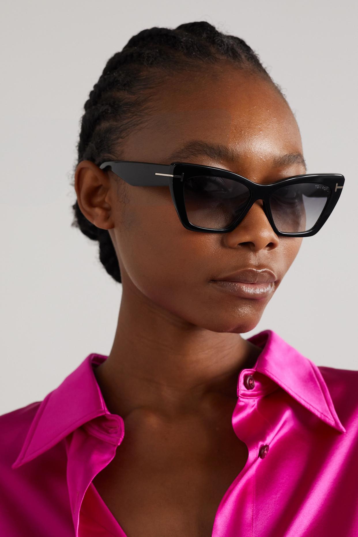 Tom ford cat eye sunglasses black cheap