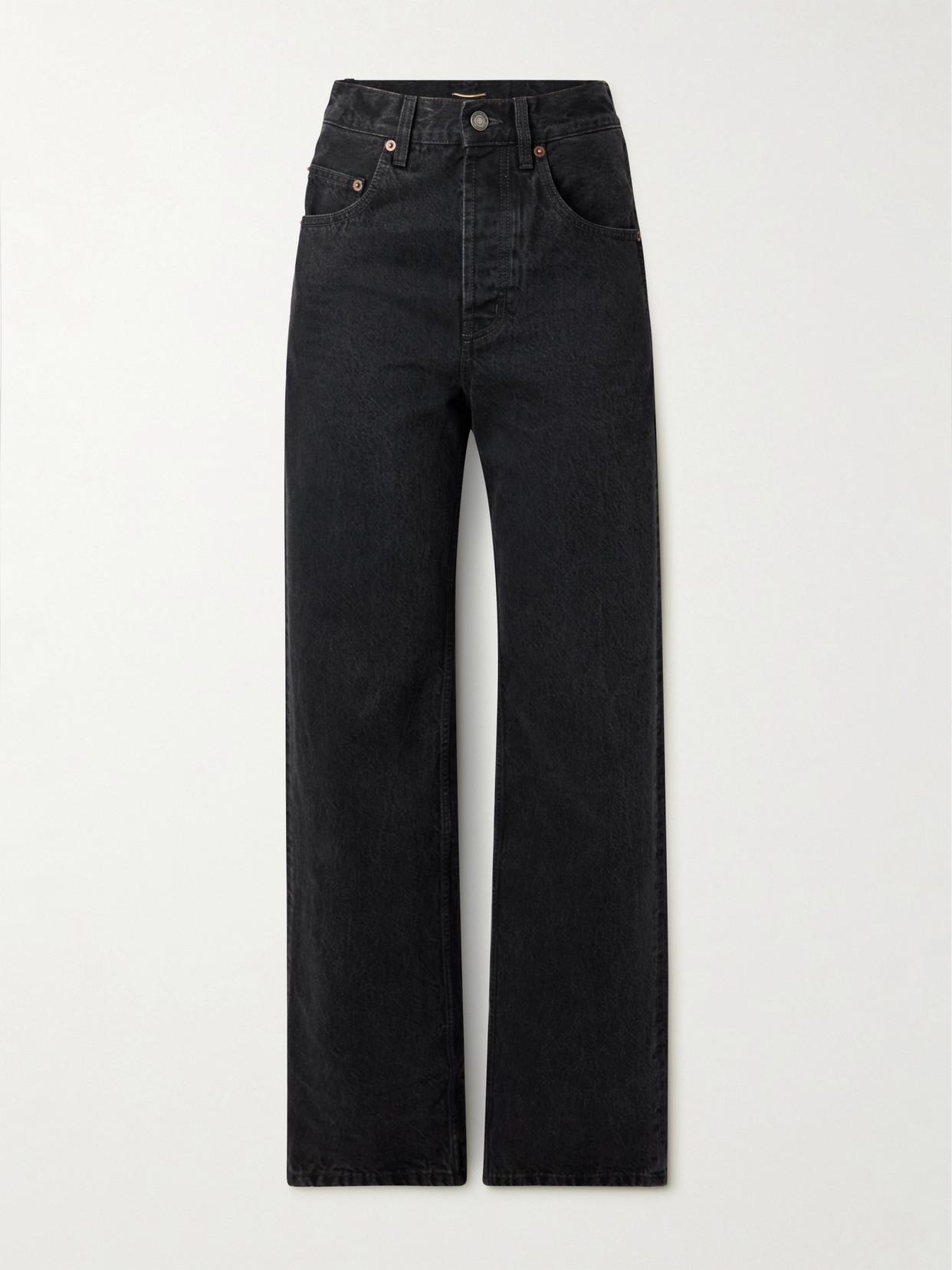 【関税＆送料込み】Saint Laurent Wide Leg Jeans SAINT LAURENT High-rise wide-leg jeans | NET-A-PORTER