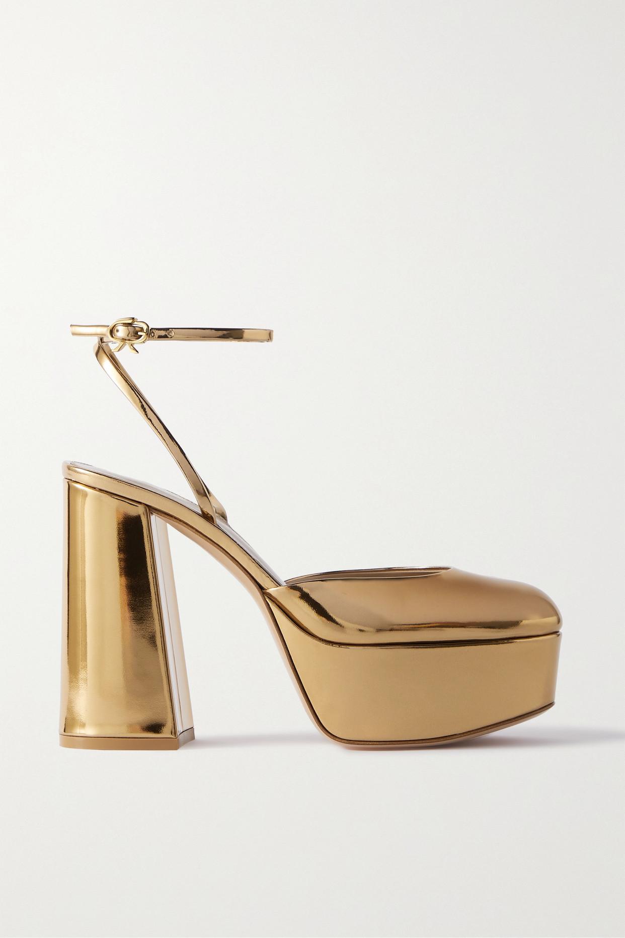 gianvito rossi gold pumps
