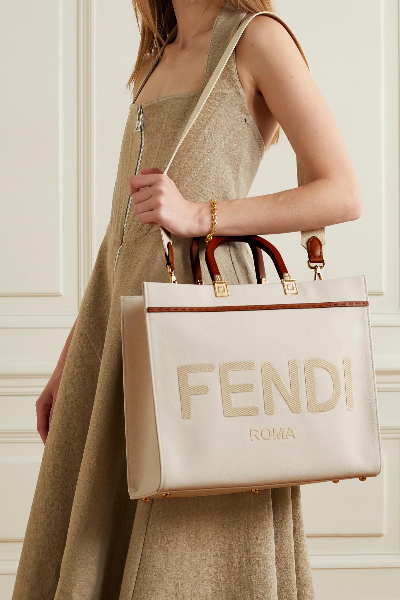 Fendi Sunshine Medium Leather Tote Bag