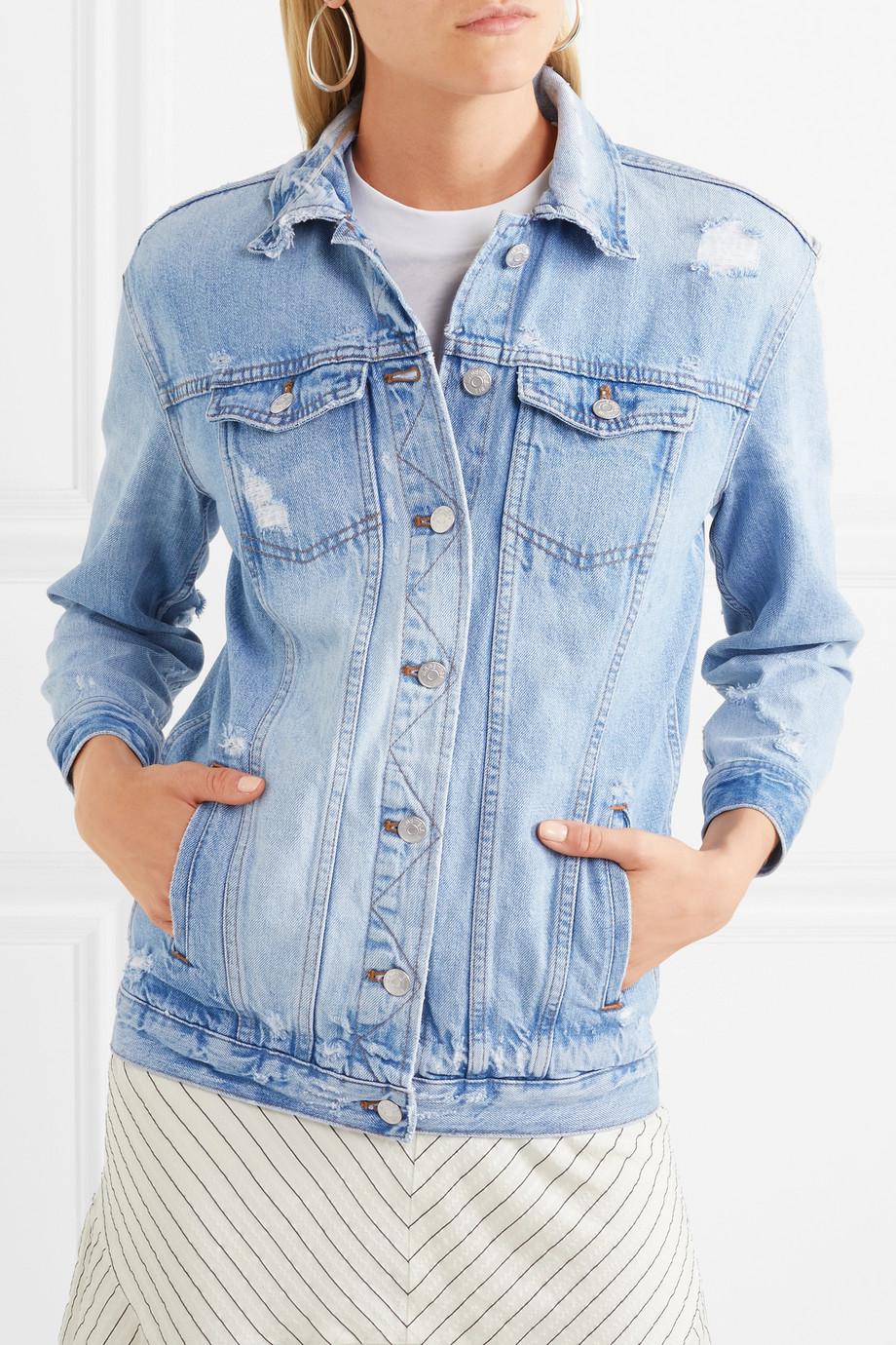 madewell distressed denim jacket