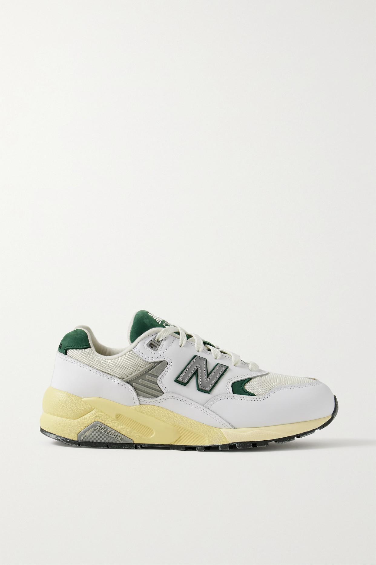 New Balance Mt580 Rubber-trimmed Mesh, Nubuck And Leather Sneakers in ...