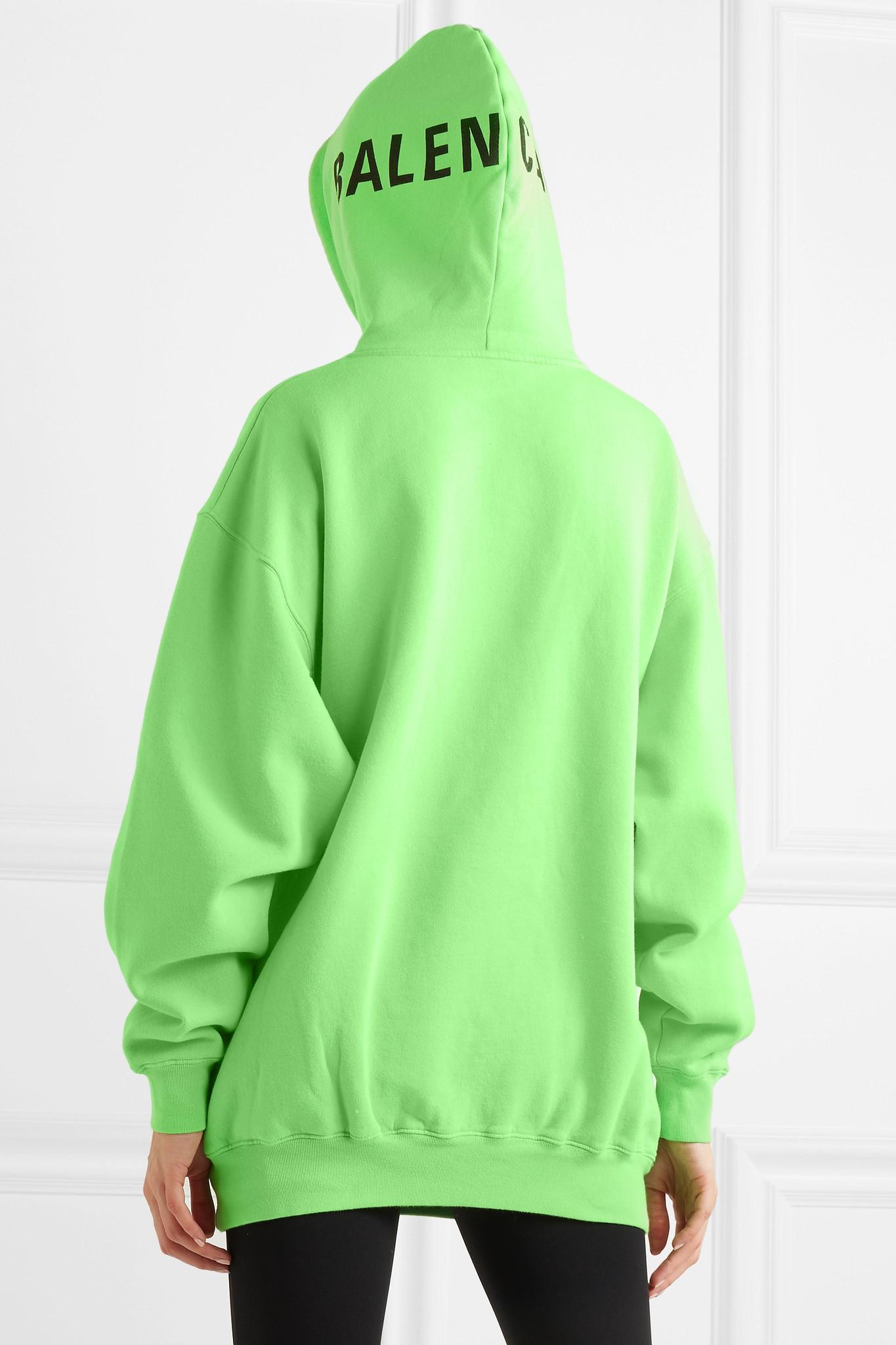 balenciaga hoodie green